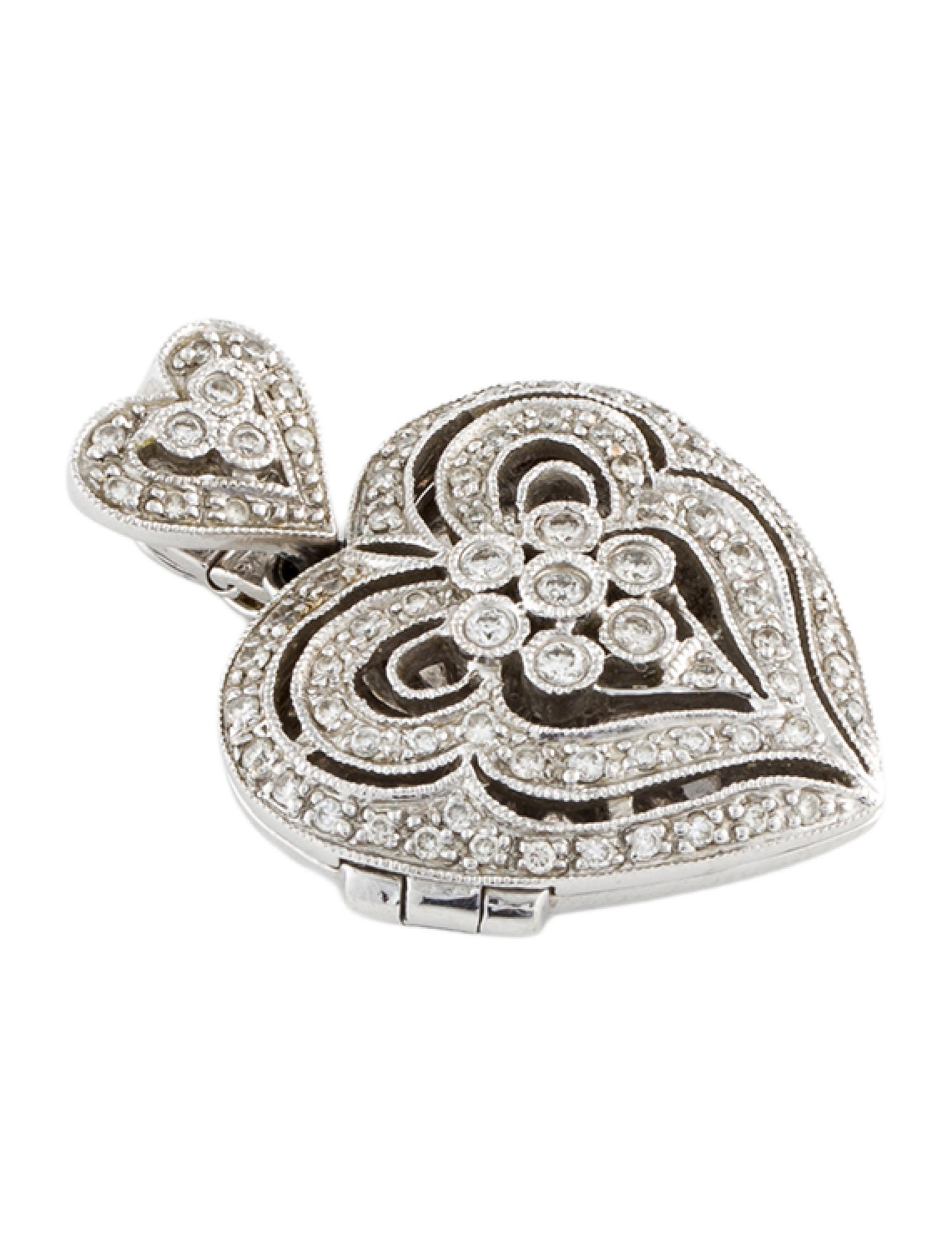 Pendant 14K Diamond Heart Locket