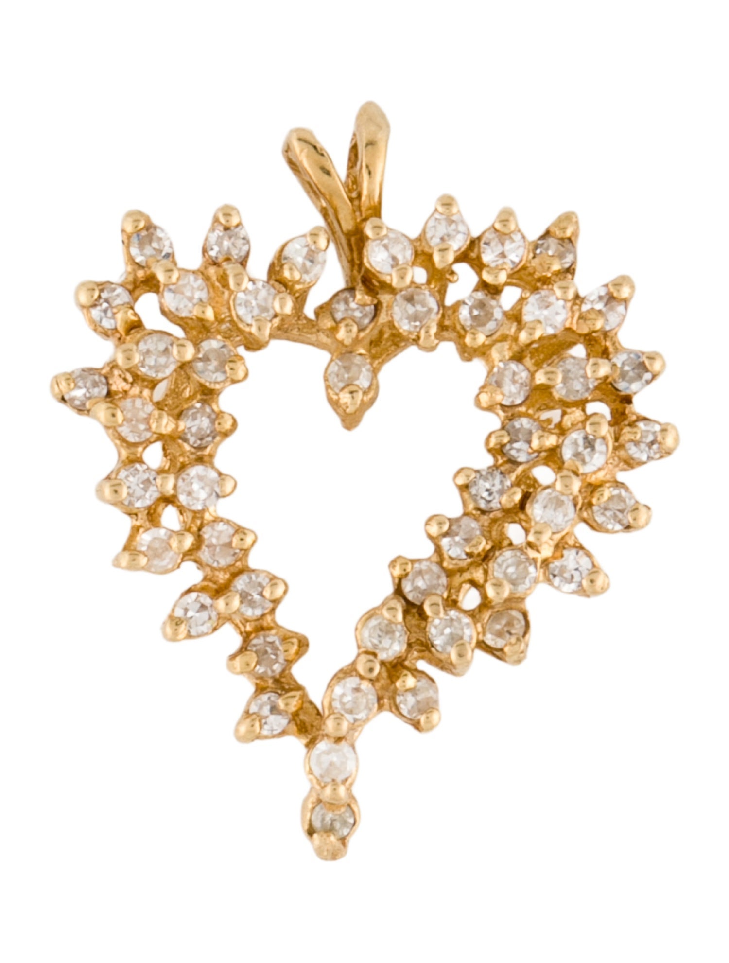 Pendant 14K Diamond Heart