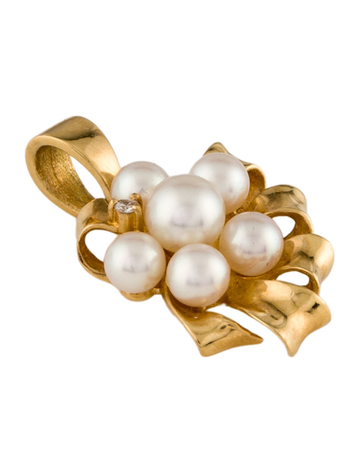 Pendant 18K Pearl & Diamond