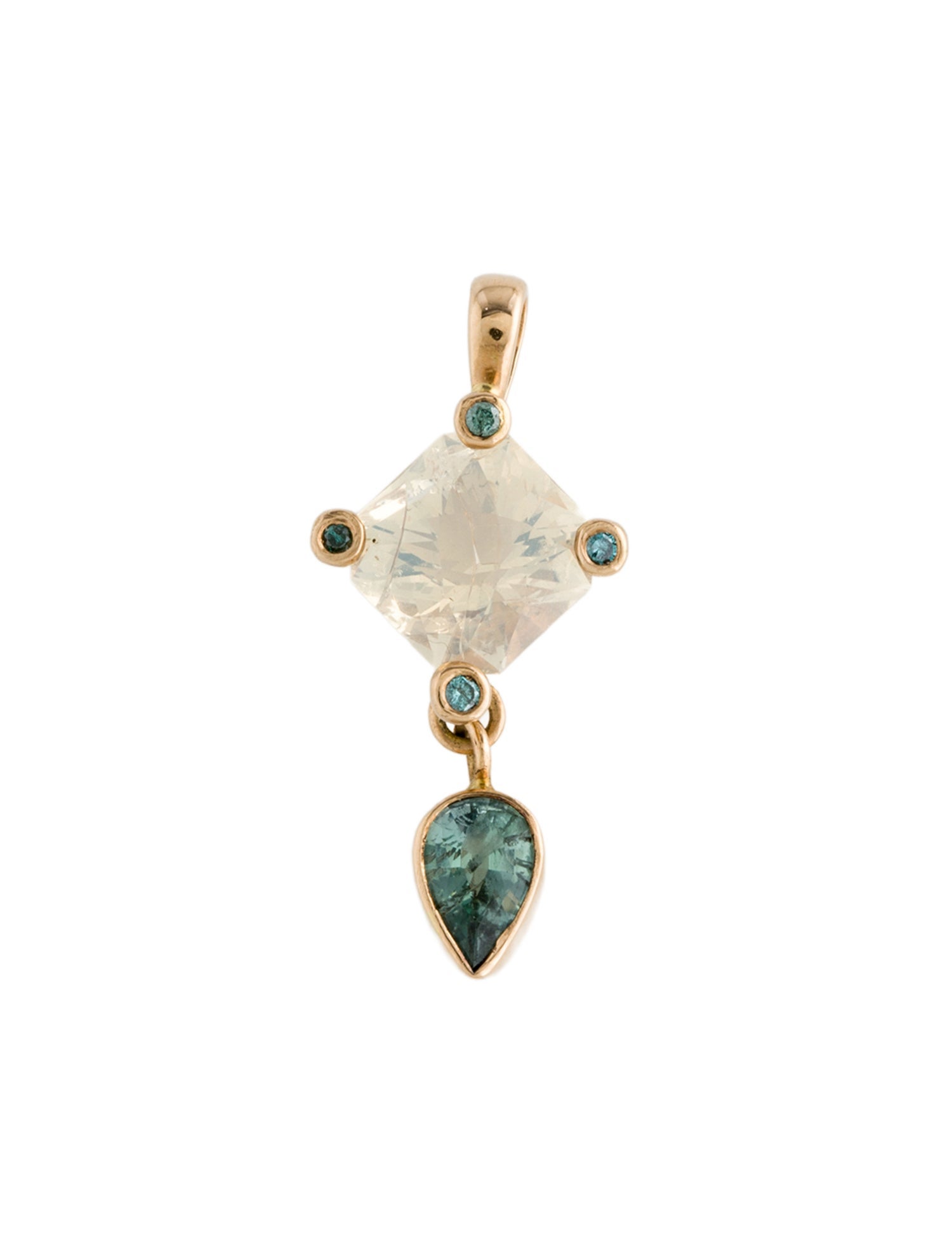 Pendant 18K Jelly Opal & Kornerupine