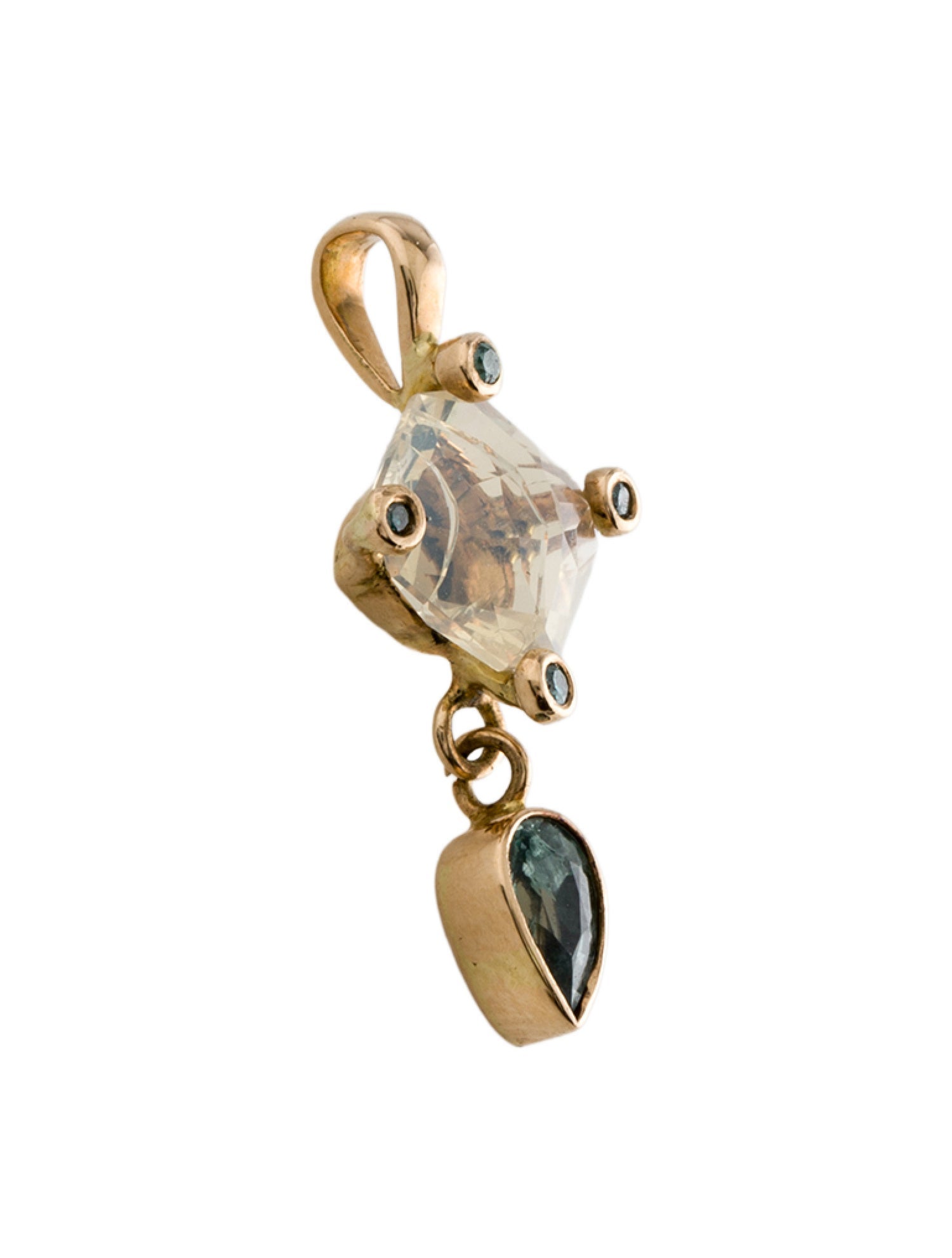 Pendant 18K Jelly Opal & Kornerupine