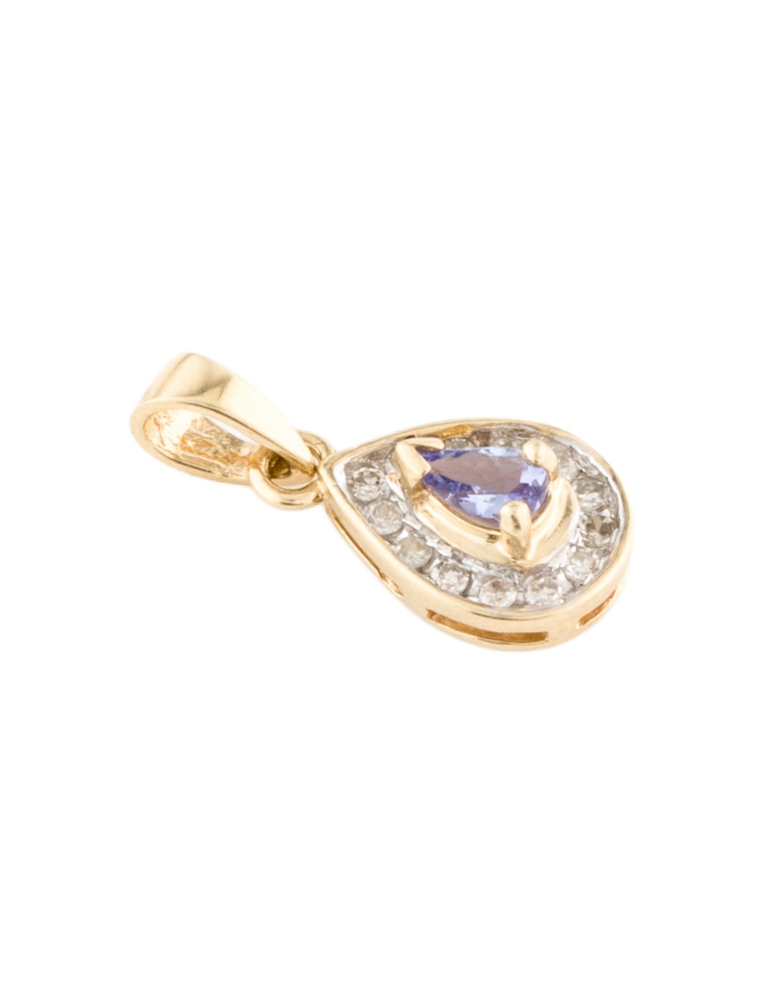 Pendant 14K Tanzanite & Diamond