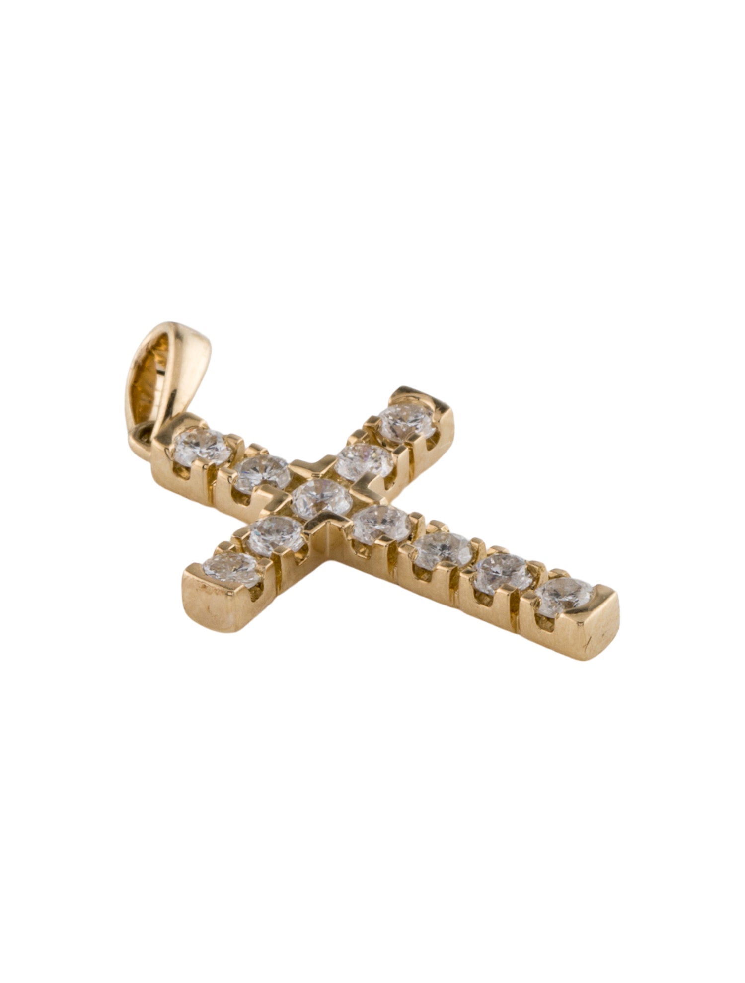 Pendant 14K Diamond Cross Pendant