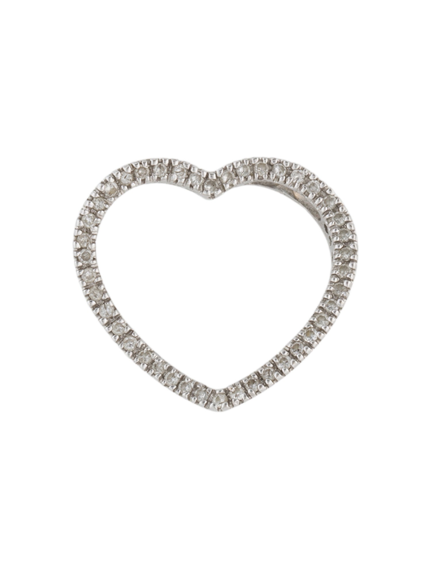 Pendant 14K Diamond Heart Outline