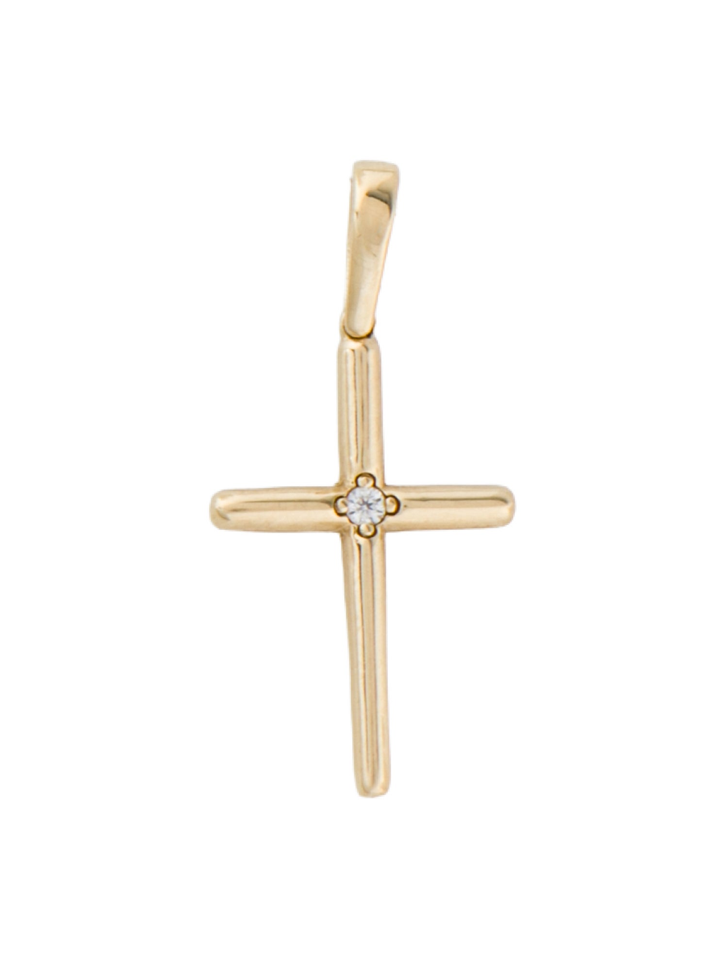 Pendant 14K Moissanite Cross