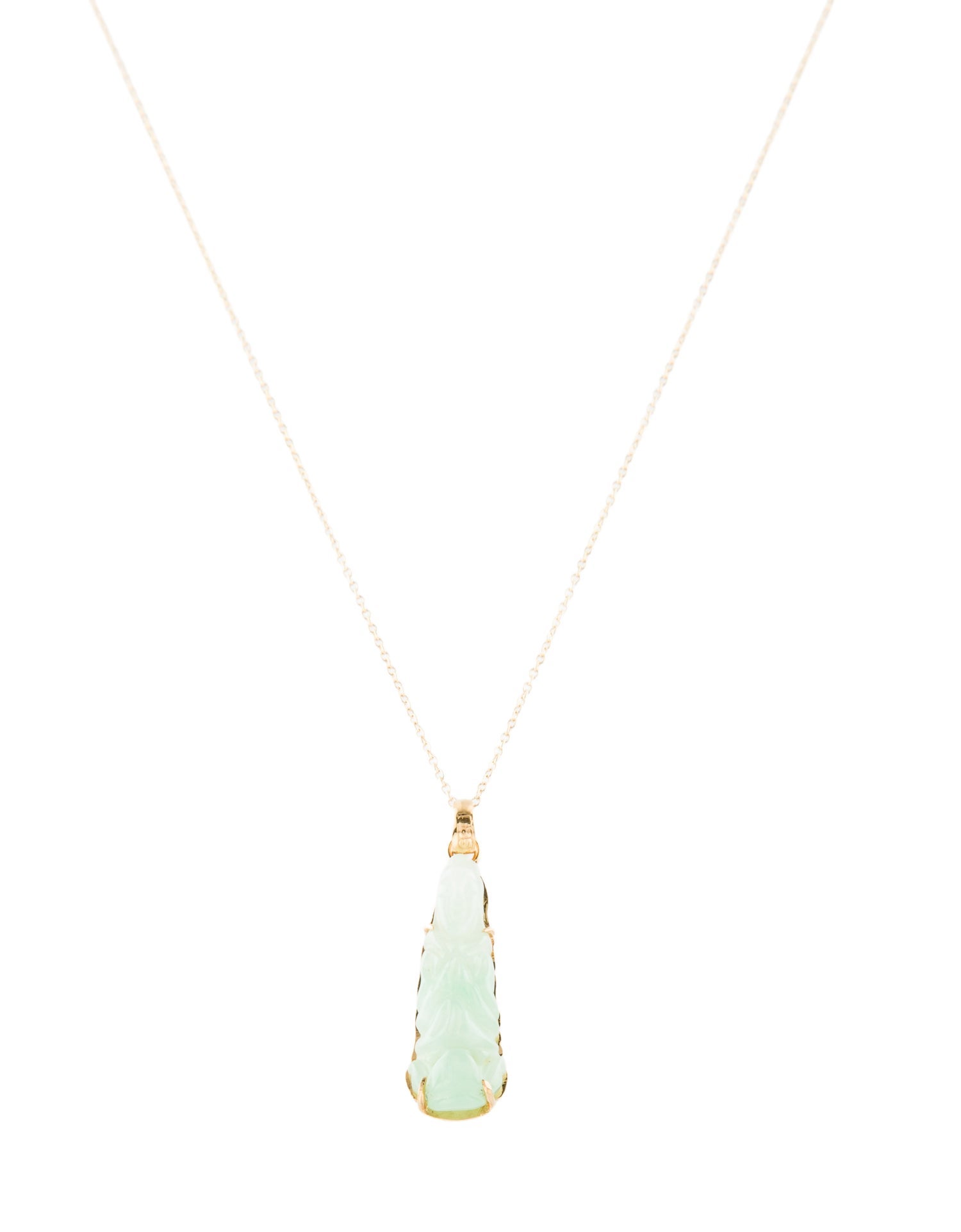 Pendant 14K Jadeite Necklace