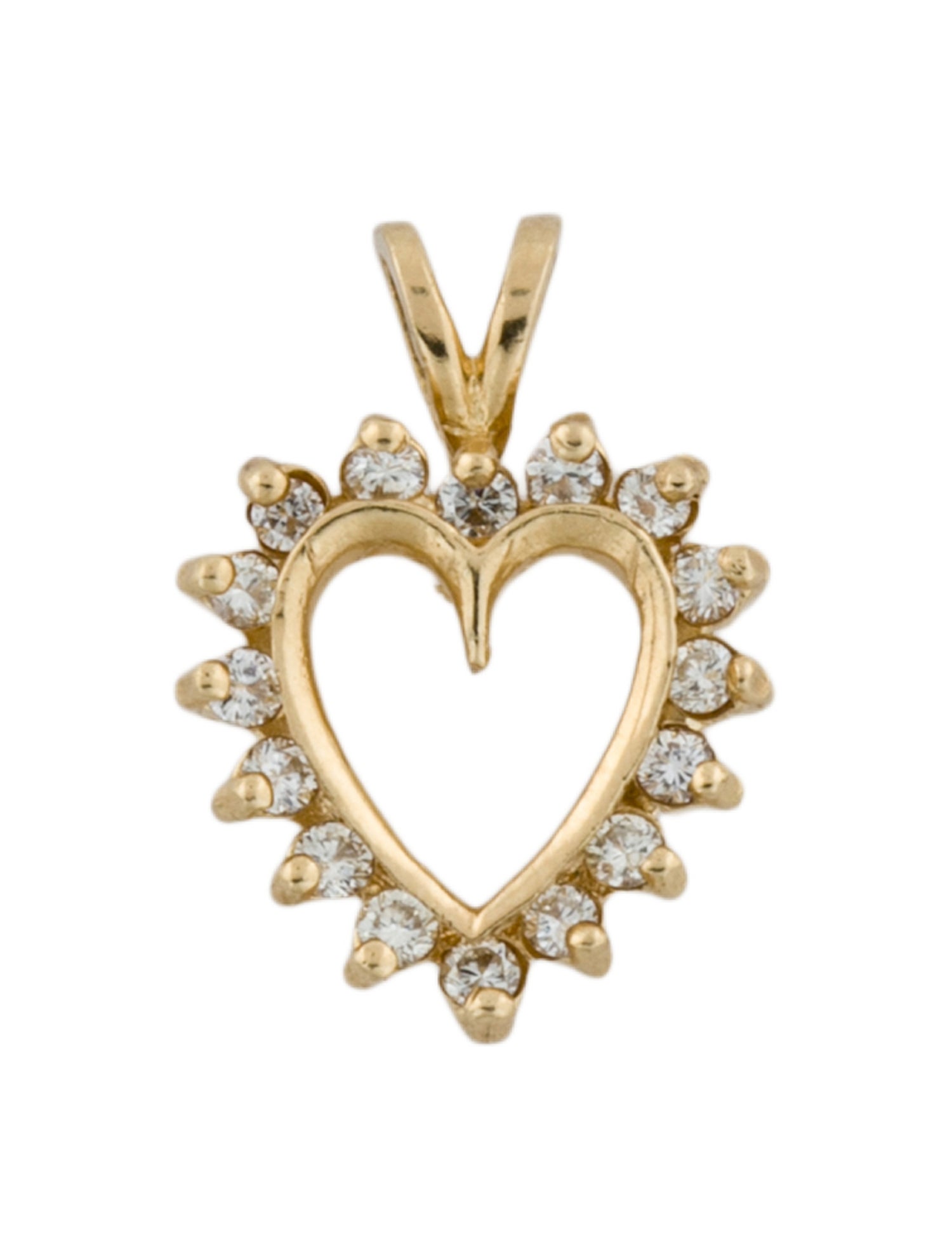 Pendant 14K Diamond Heart