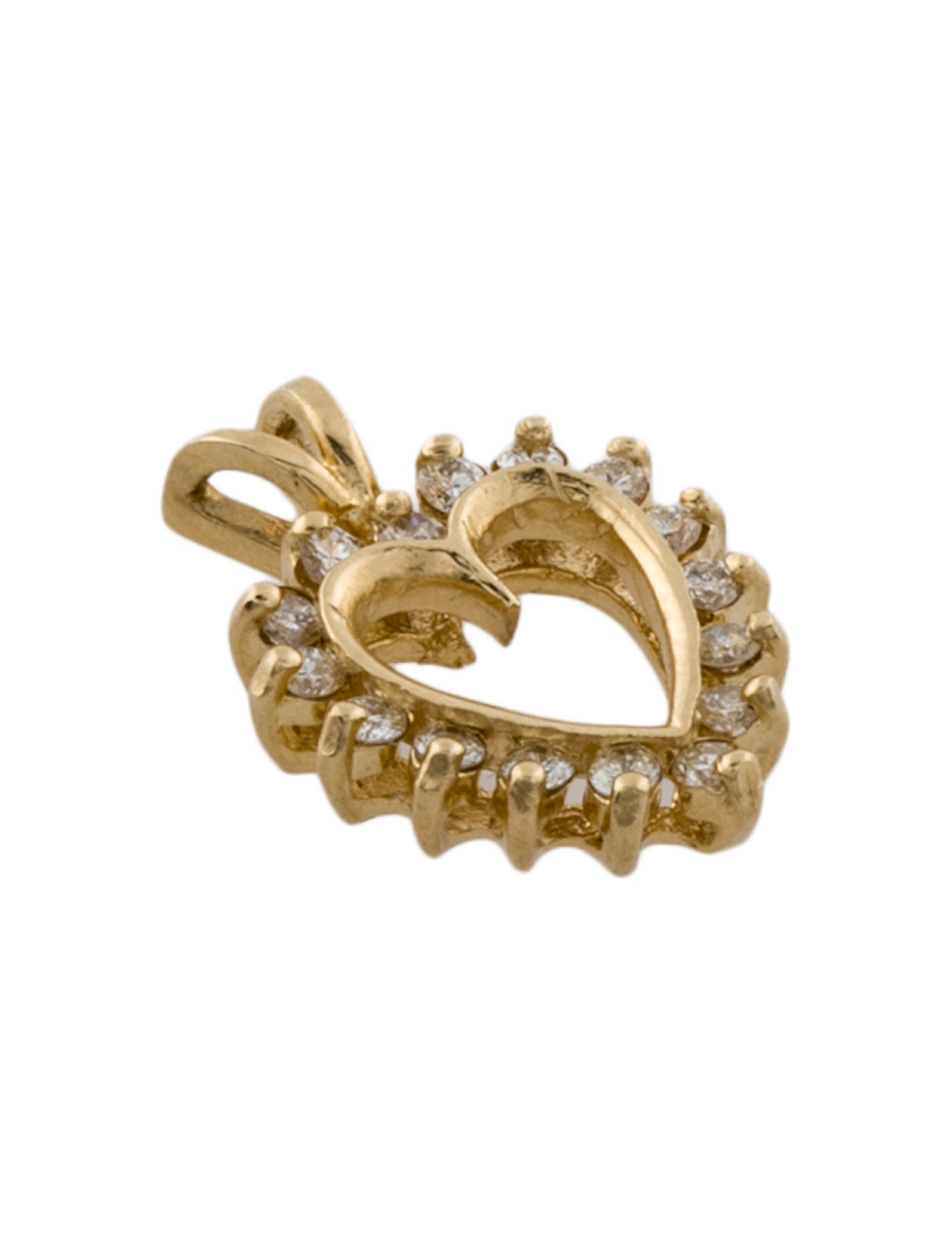 Pendant 14K Diamond Heart