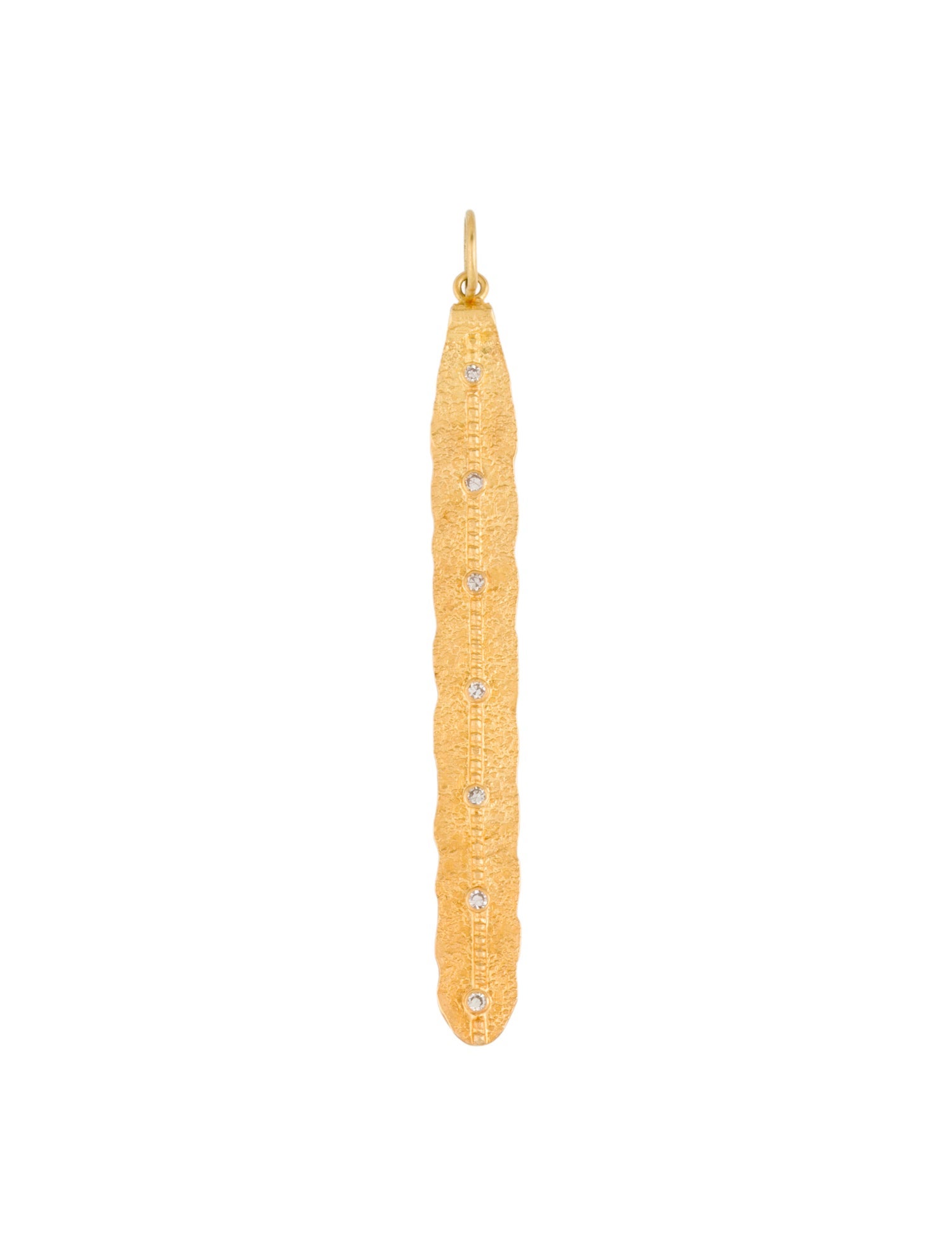 Pendant 18K Diamond Leaf Drop