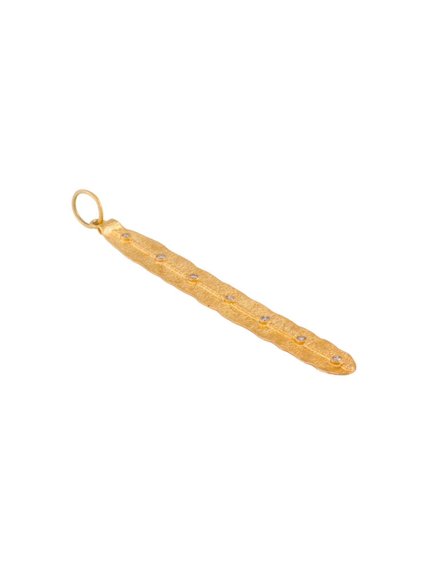 Pendant 18K Diamond Leaf Drop