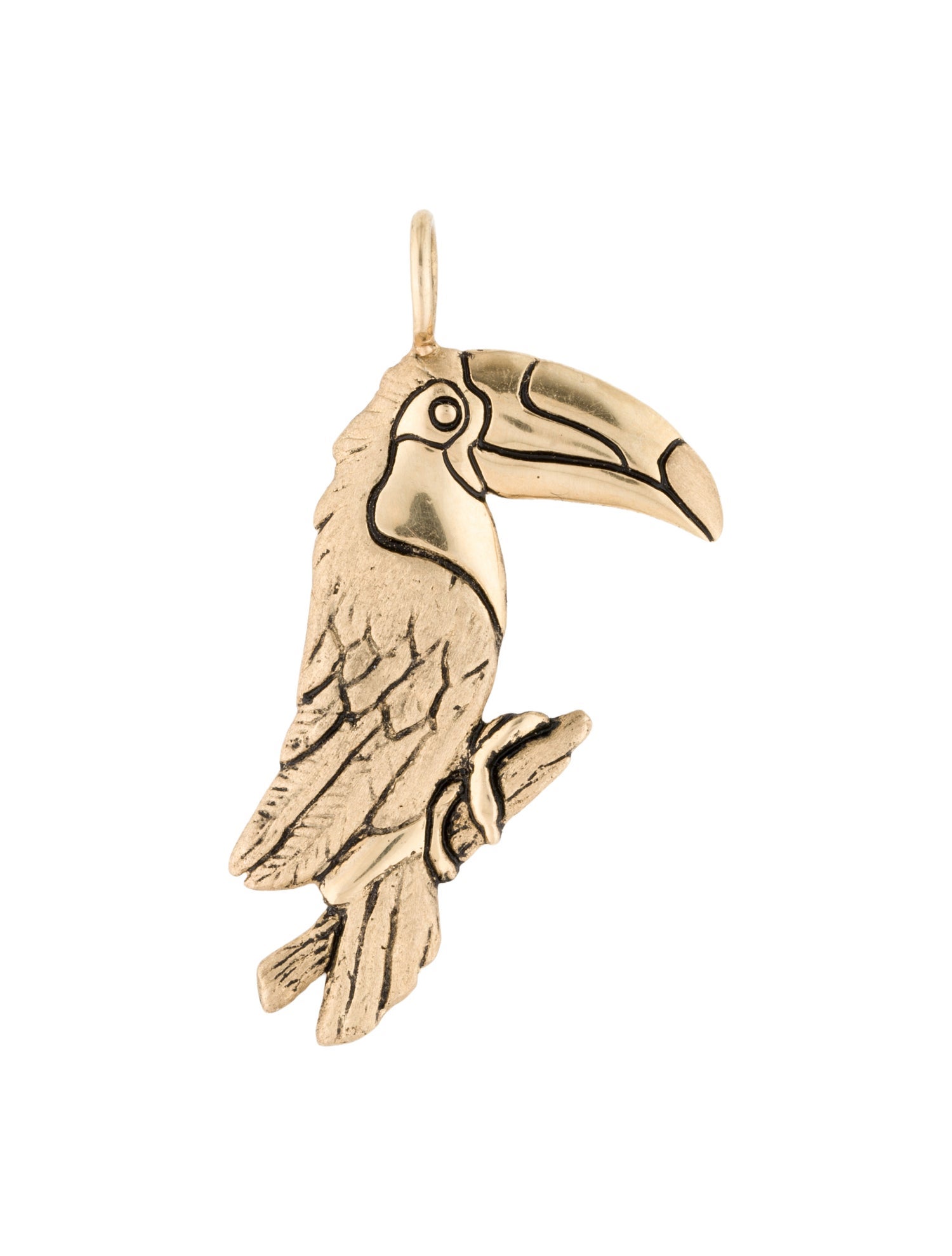 Pendant 14K Toucan Parrot