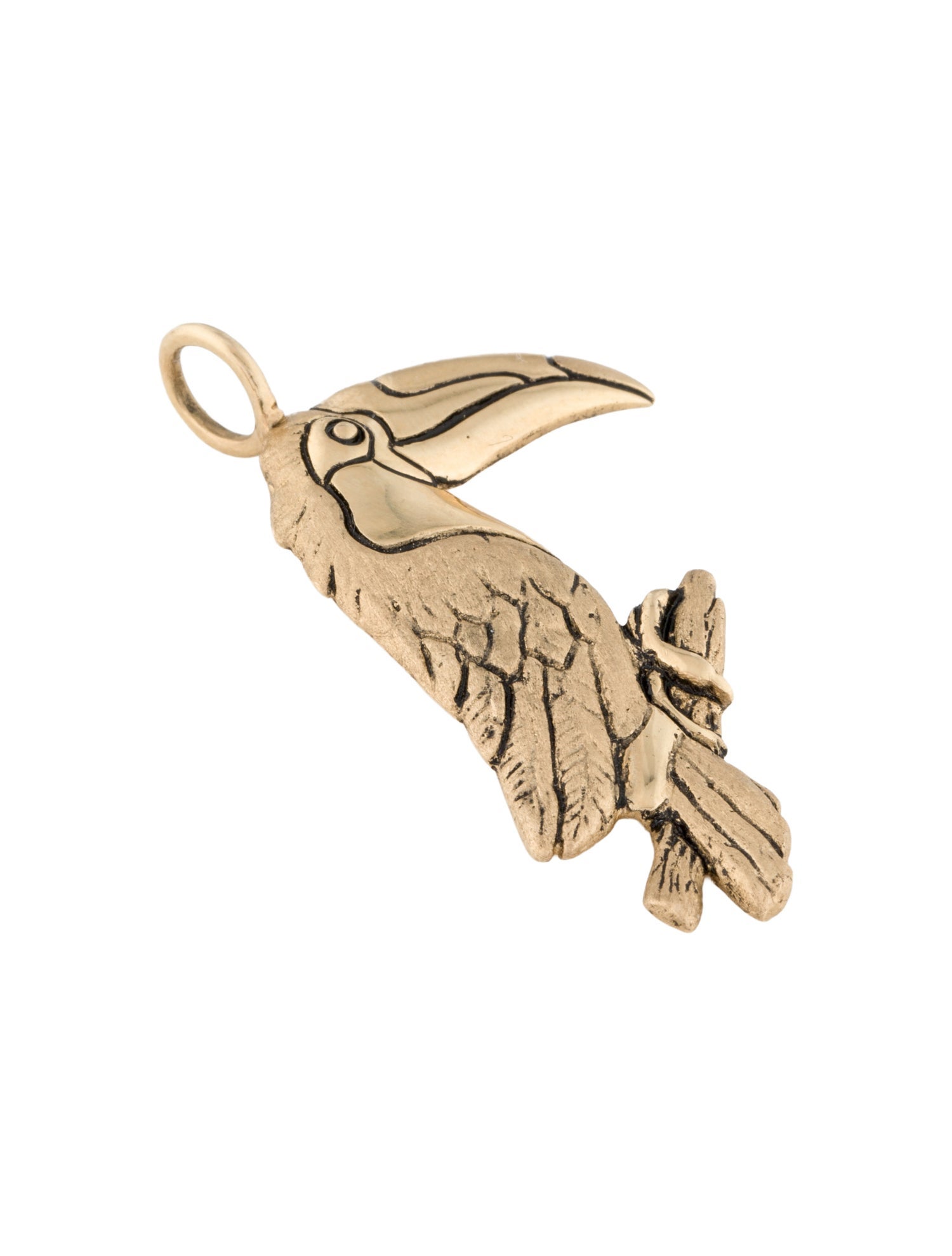 Pendant 14K Toucan Parrot