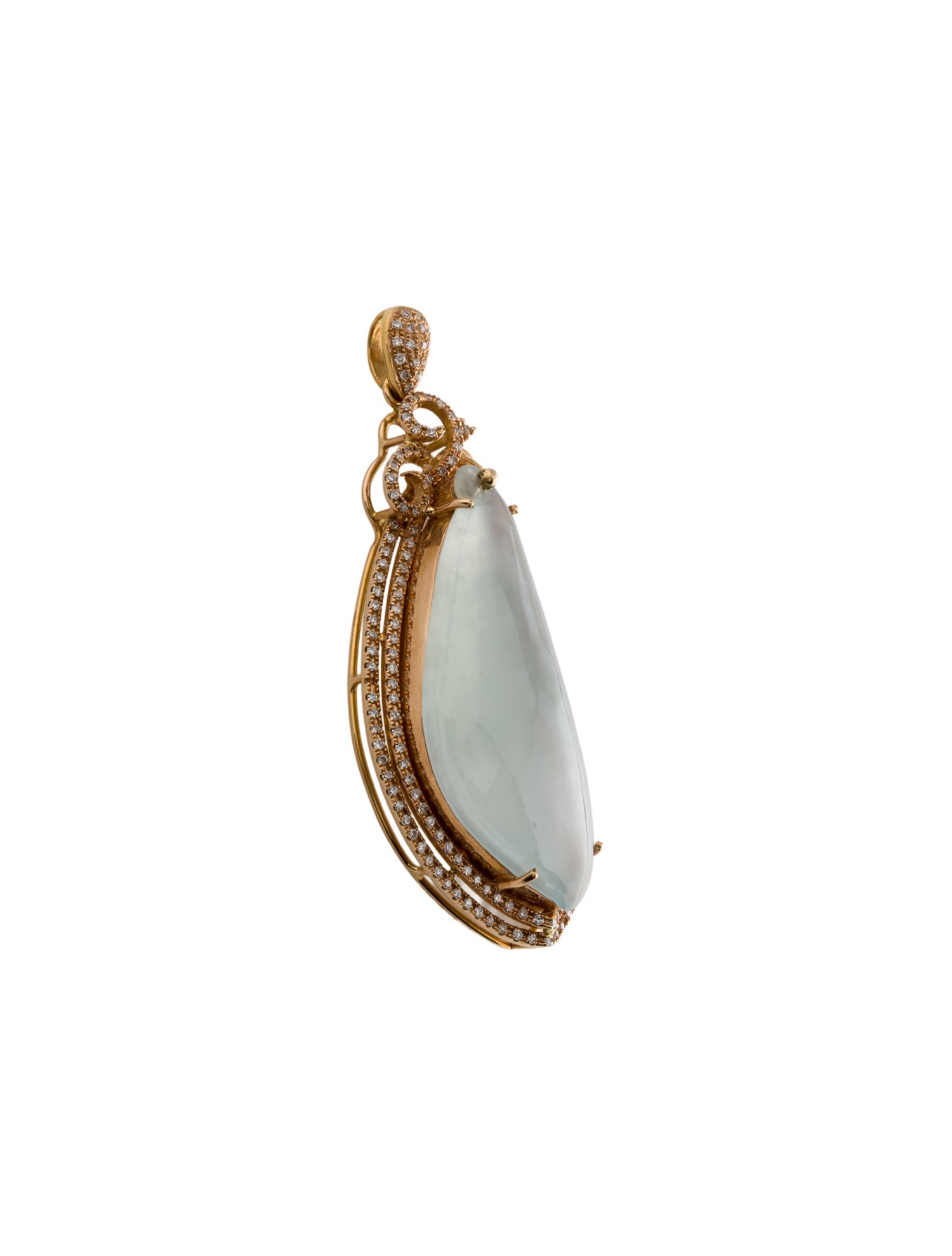 Pendant 18K Jadeite & Diamond