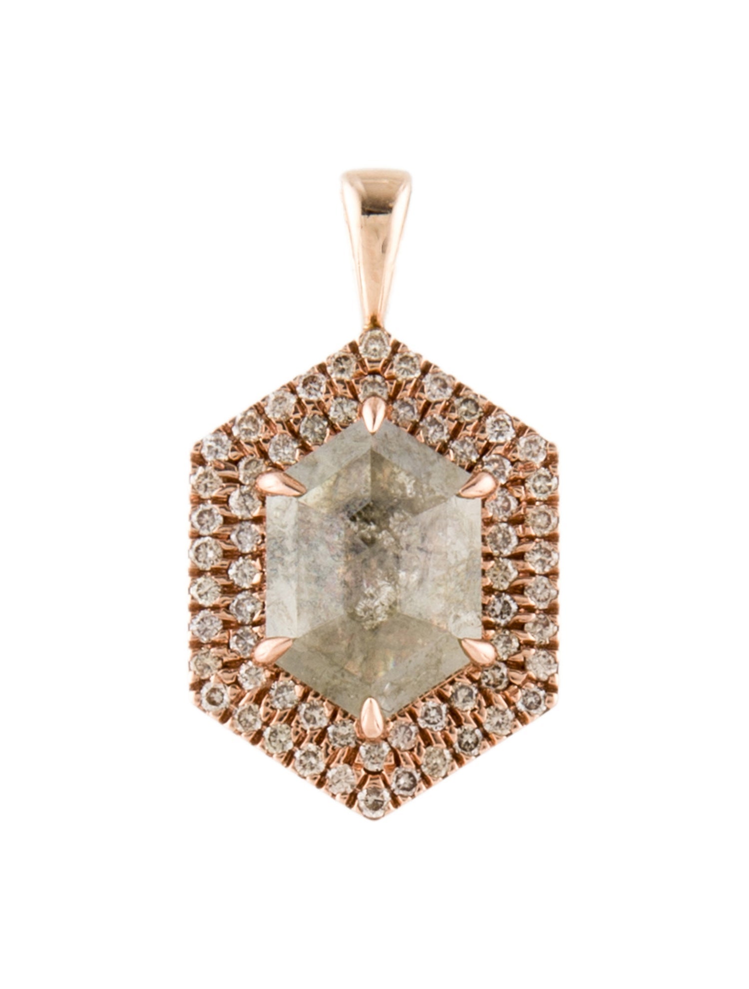 Pendant 14K Diamond Halo