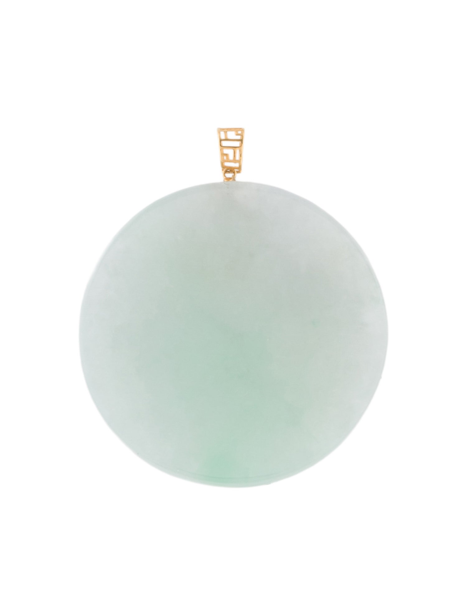 Pendant 18K Jadeite Disk
