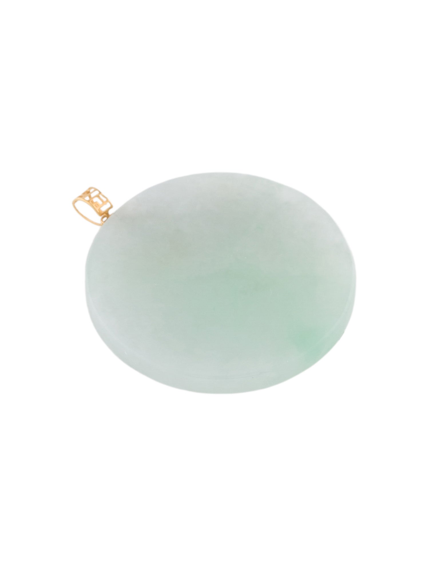 Pendant 18K Jadeite Disk