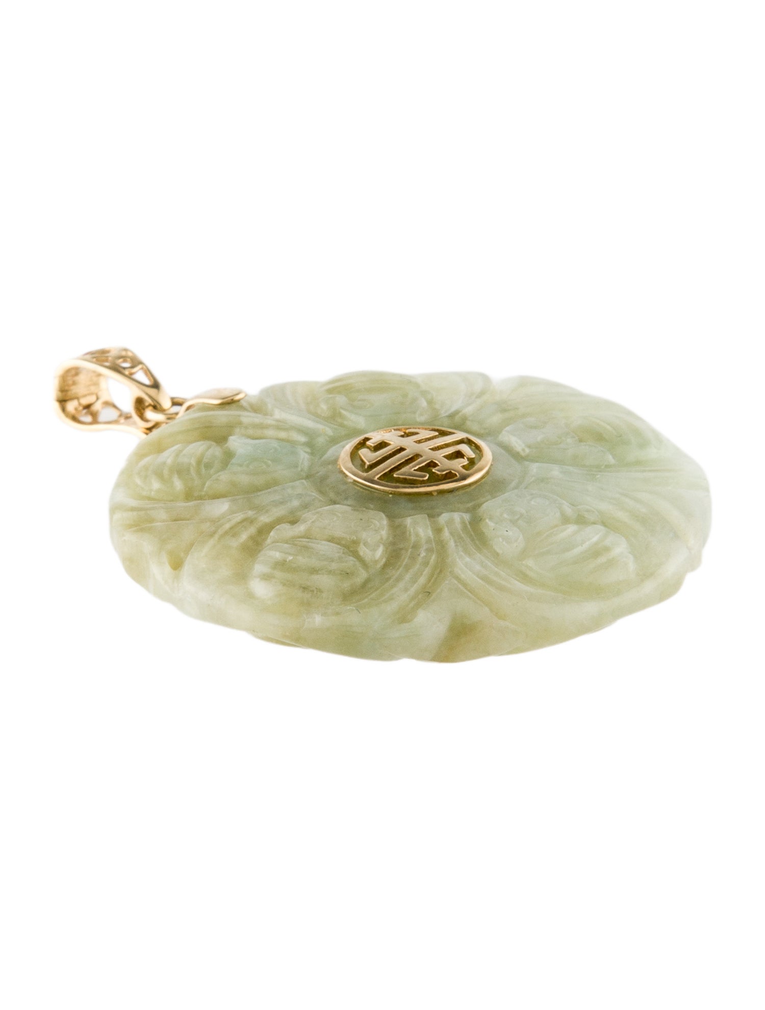 Pendant 14K Dyed Jadeite