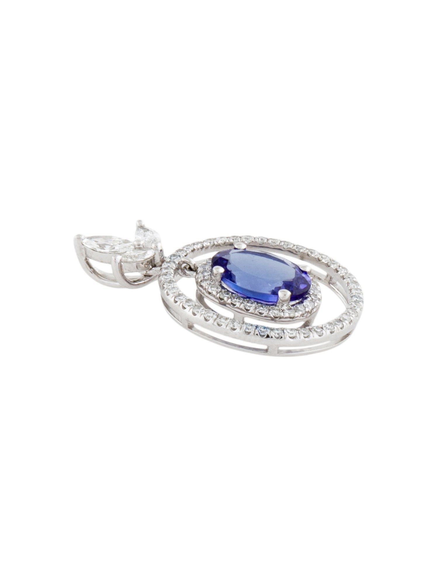 Pendant 14K 1.50ctw Tanzanite & Diamond