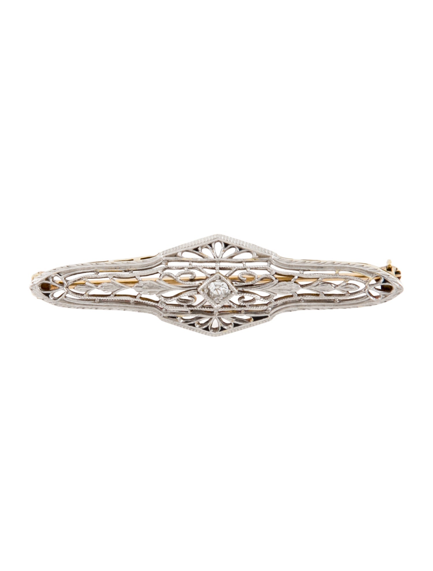 Pendant Krementz & Co.Diamond Pin Brooch