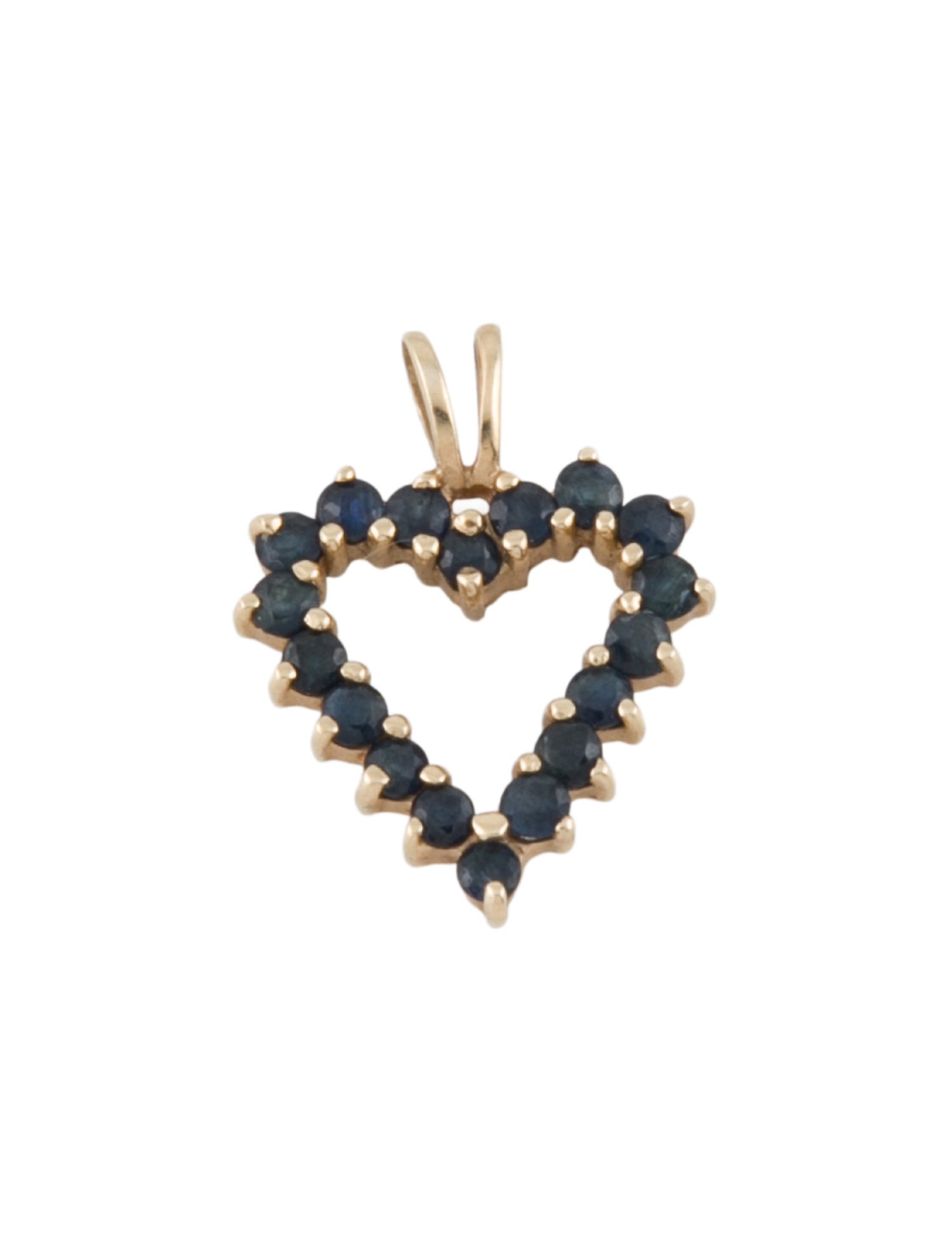 Pendant 14K Sapphire Heart