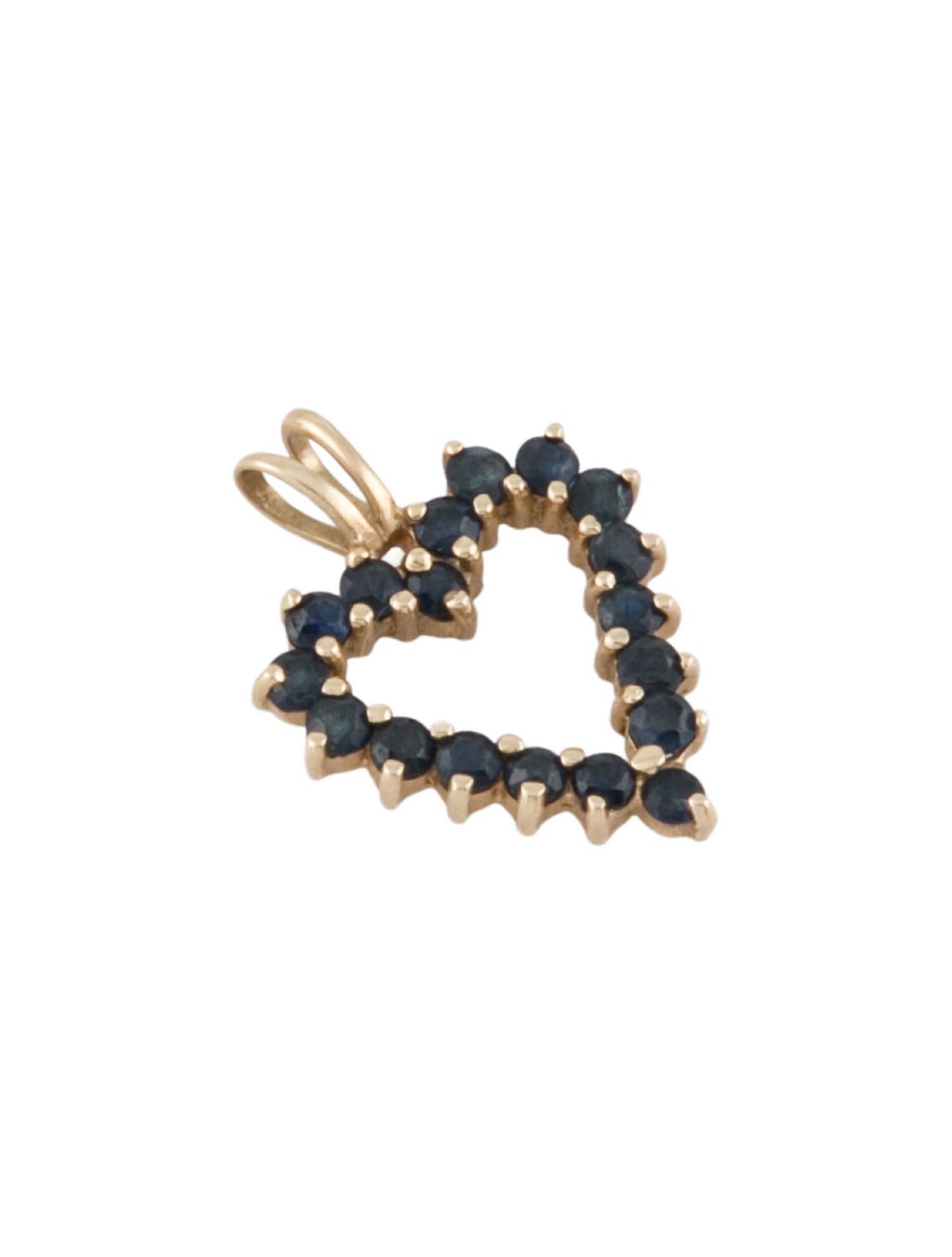 Pendant 14K Sapphire Heart