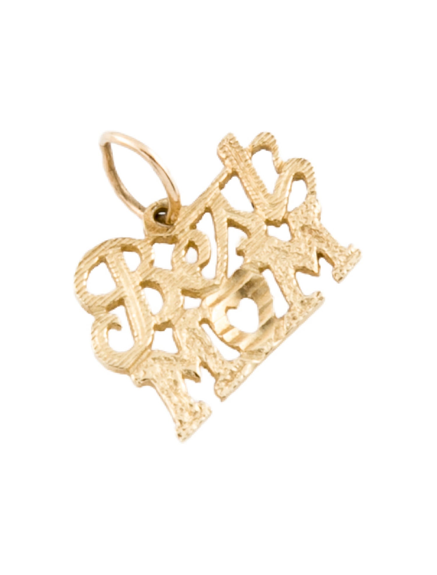 Pendant 14K 'Best Mom'