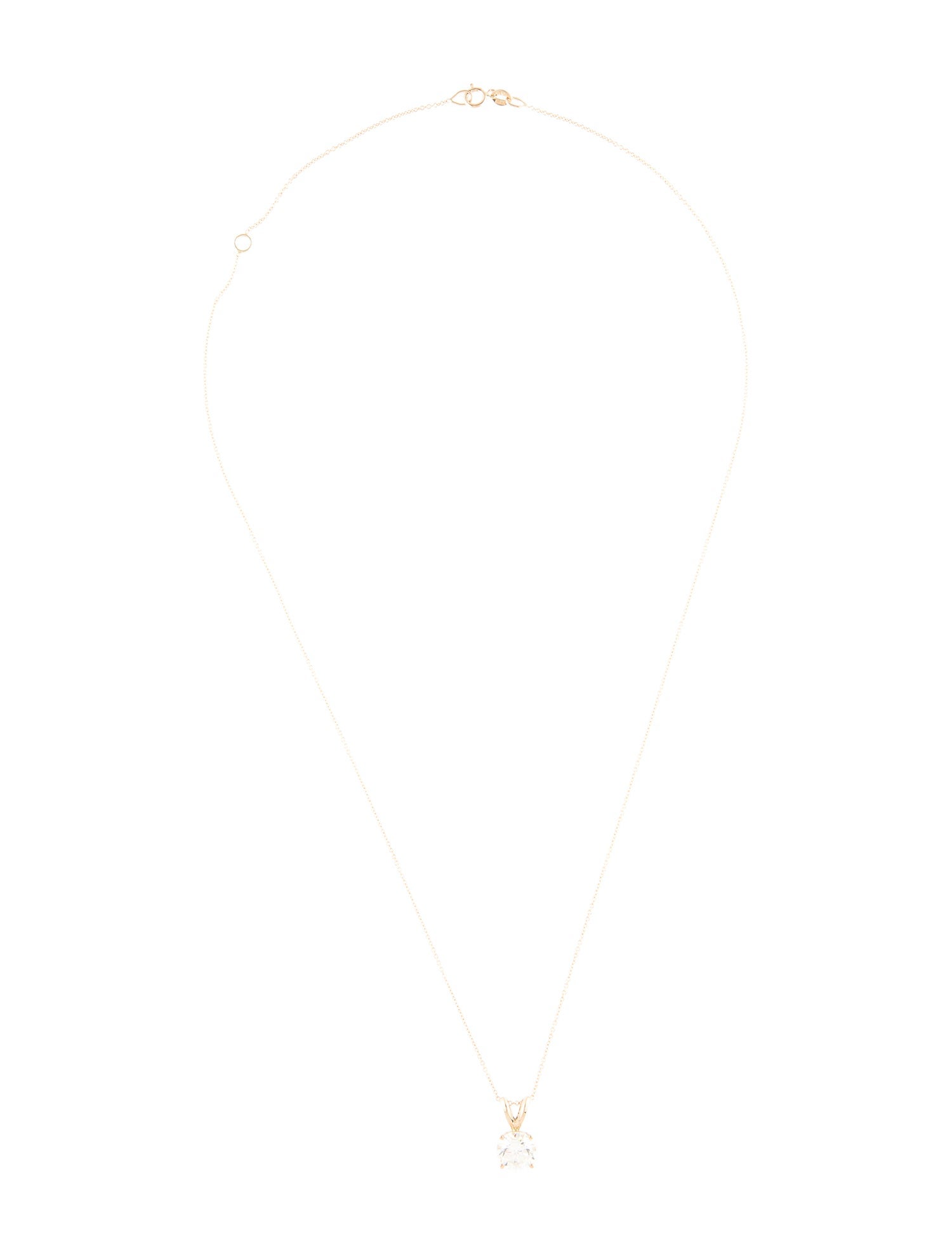 Necklace 14K 1.50Ct Lab-Grown Diamond Pendant