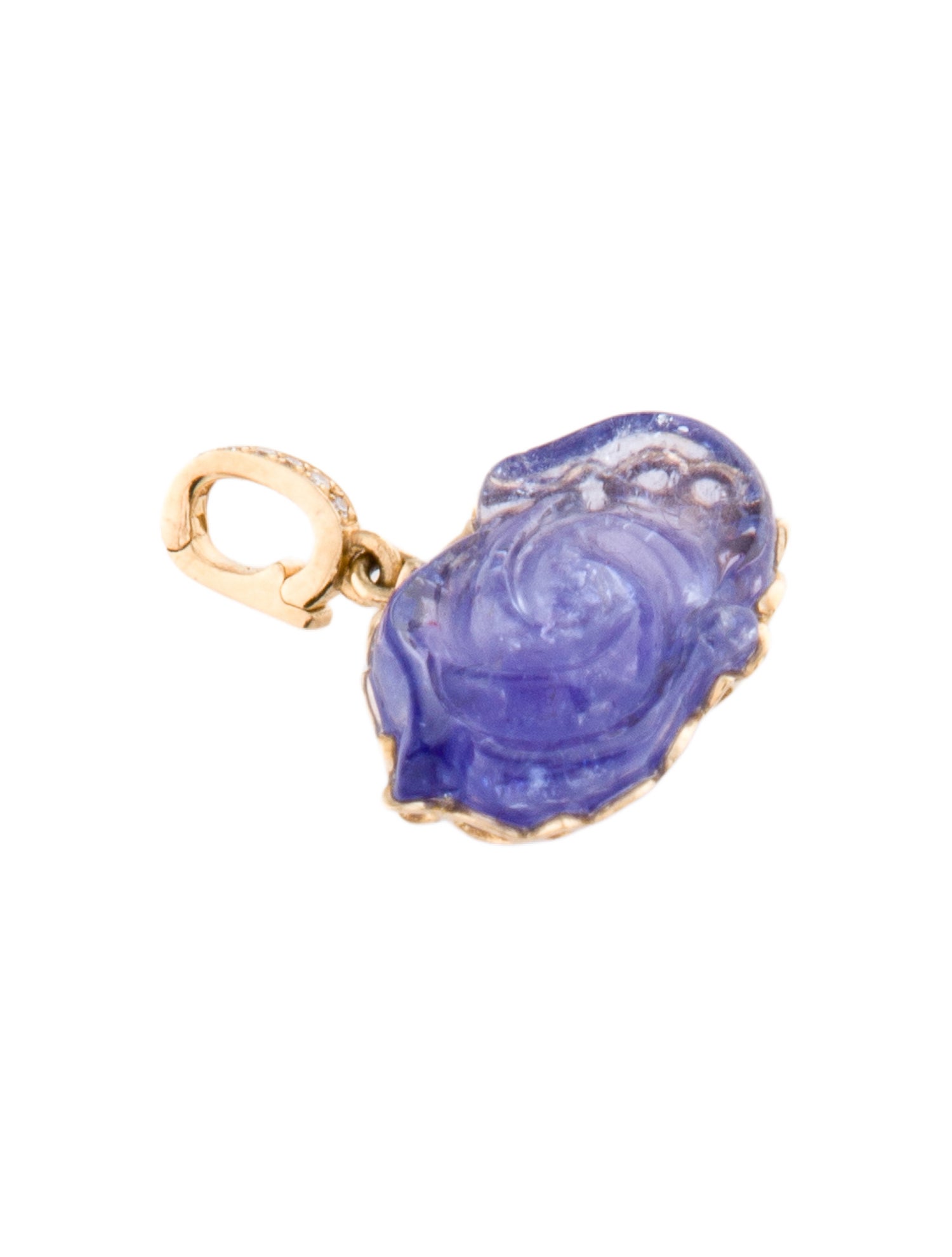 Pendant 18K Tanzanite & Diamond Flower