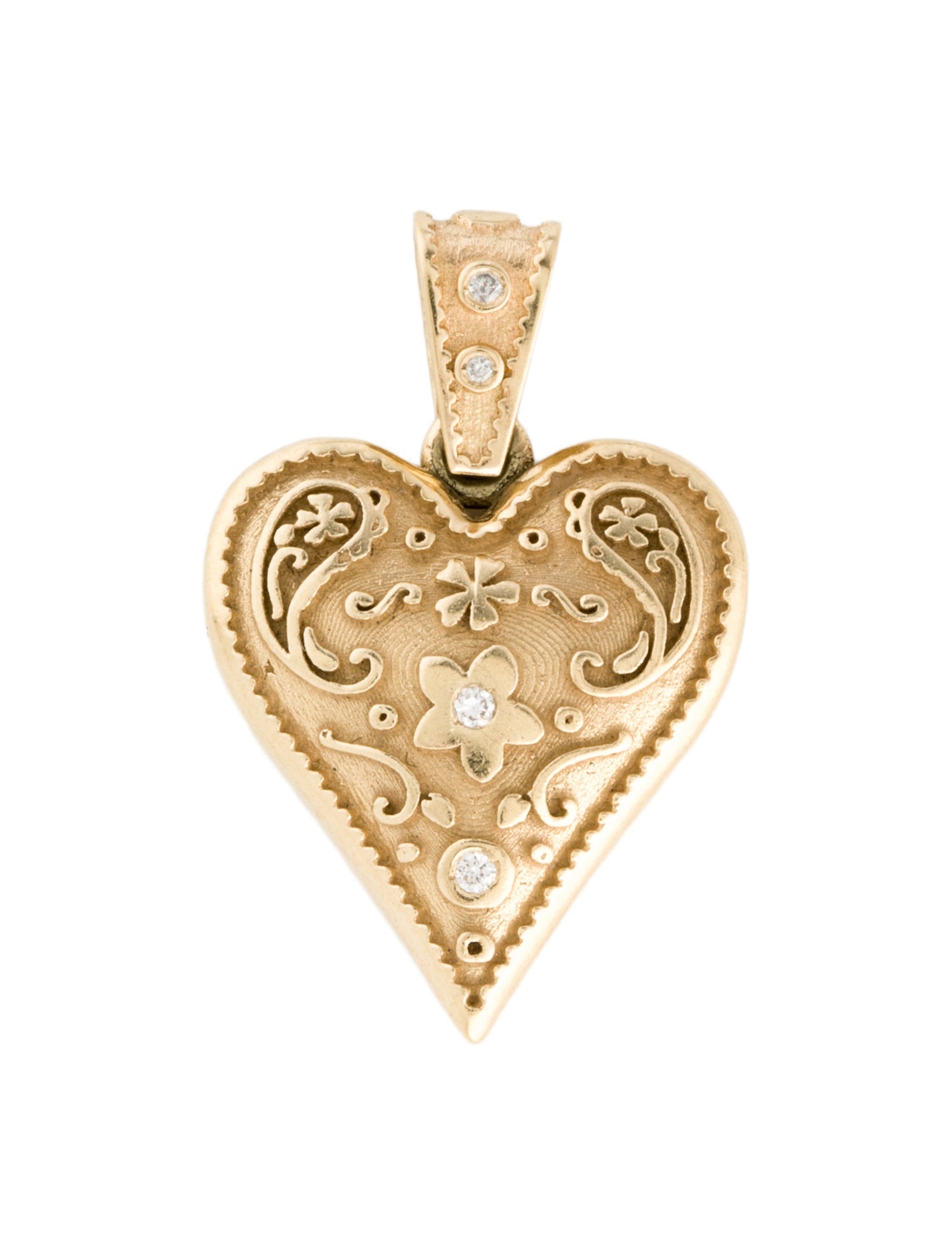 Pendant 14K Diamond Heart