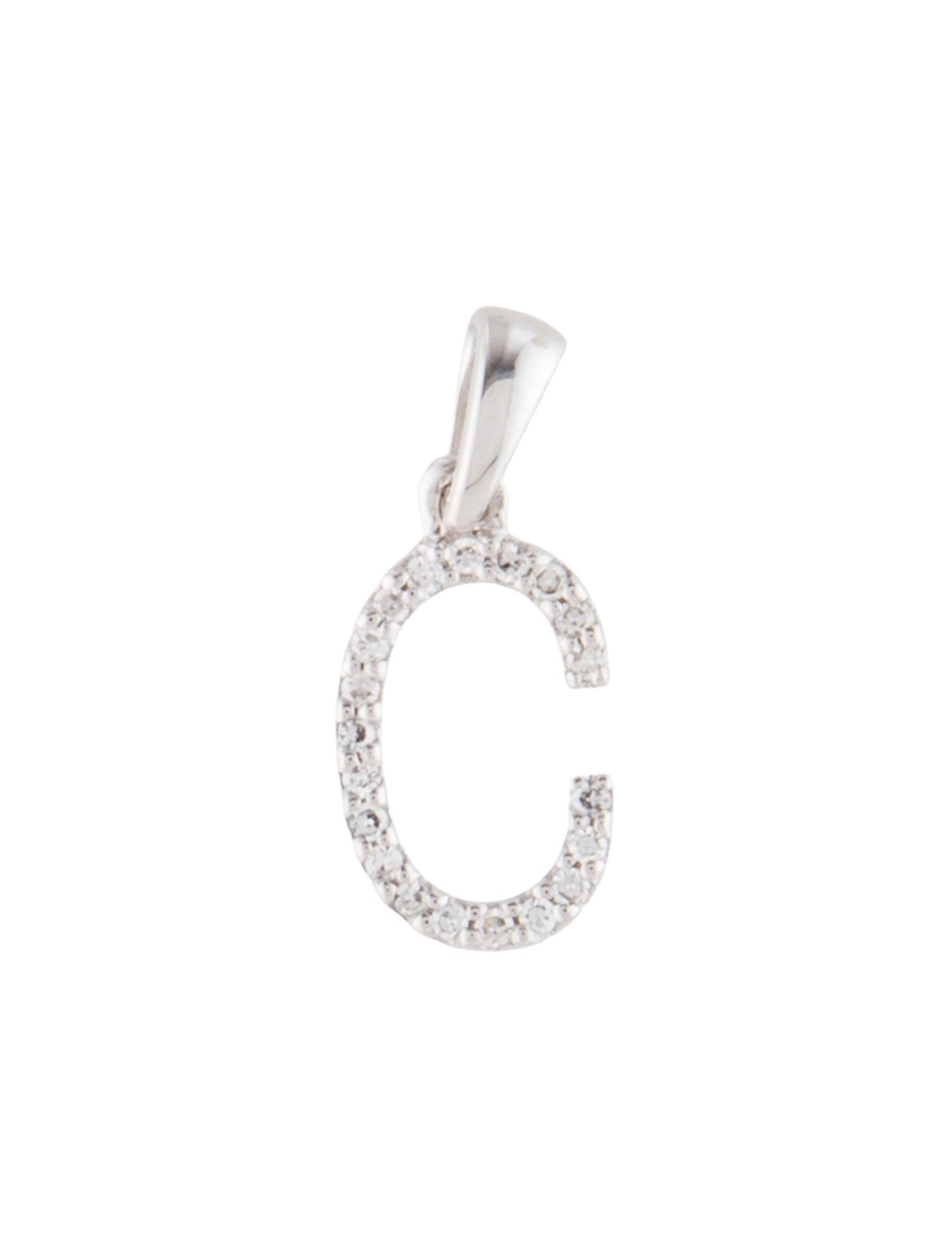 Pendant 14K Diamond Initial 'C'