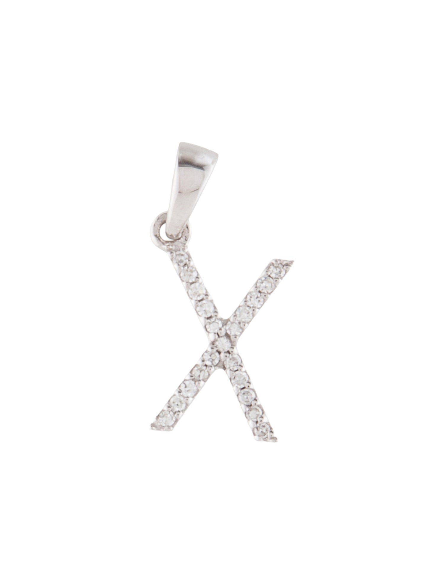Pendant 14K Diamond Initial 'X'