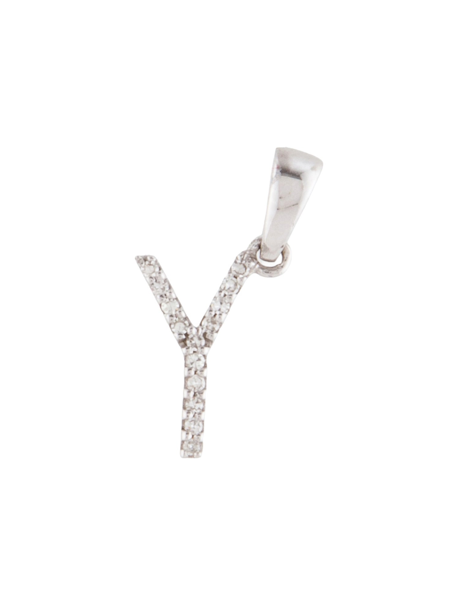 Pendant 14K Diamond Initial 'Y' Pendant