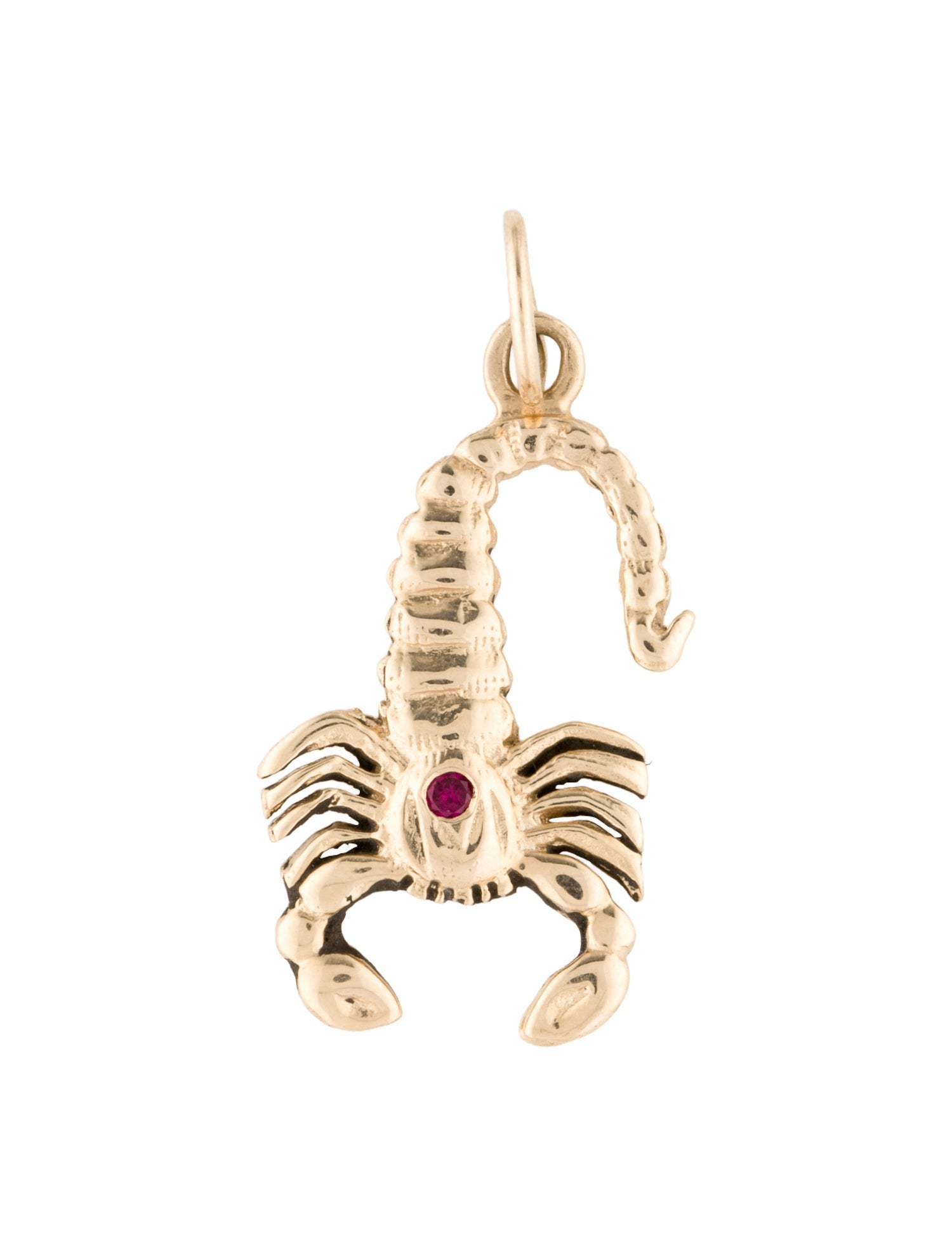 Pendant 10K Ruby Scorpio