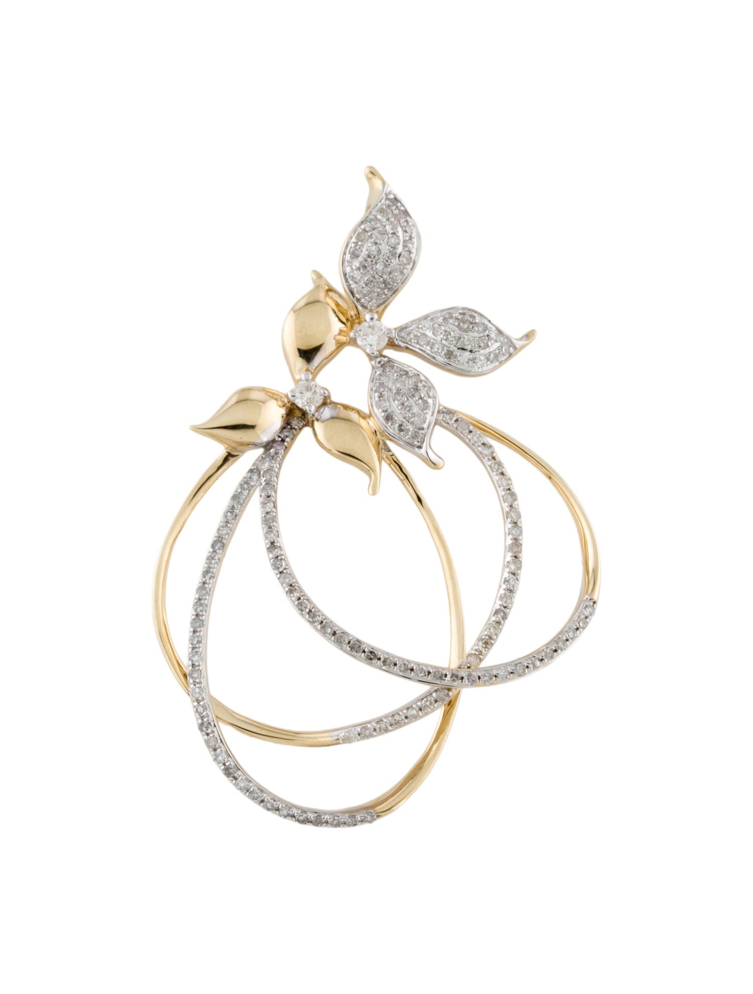 Pendant 14K Diamond Berry