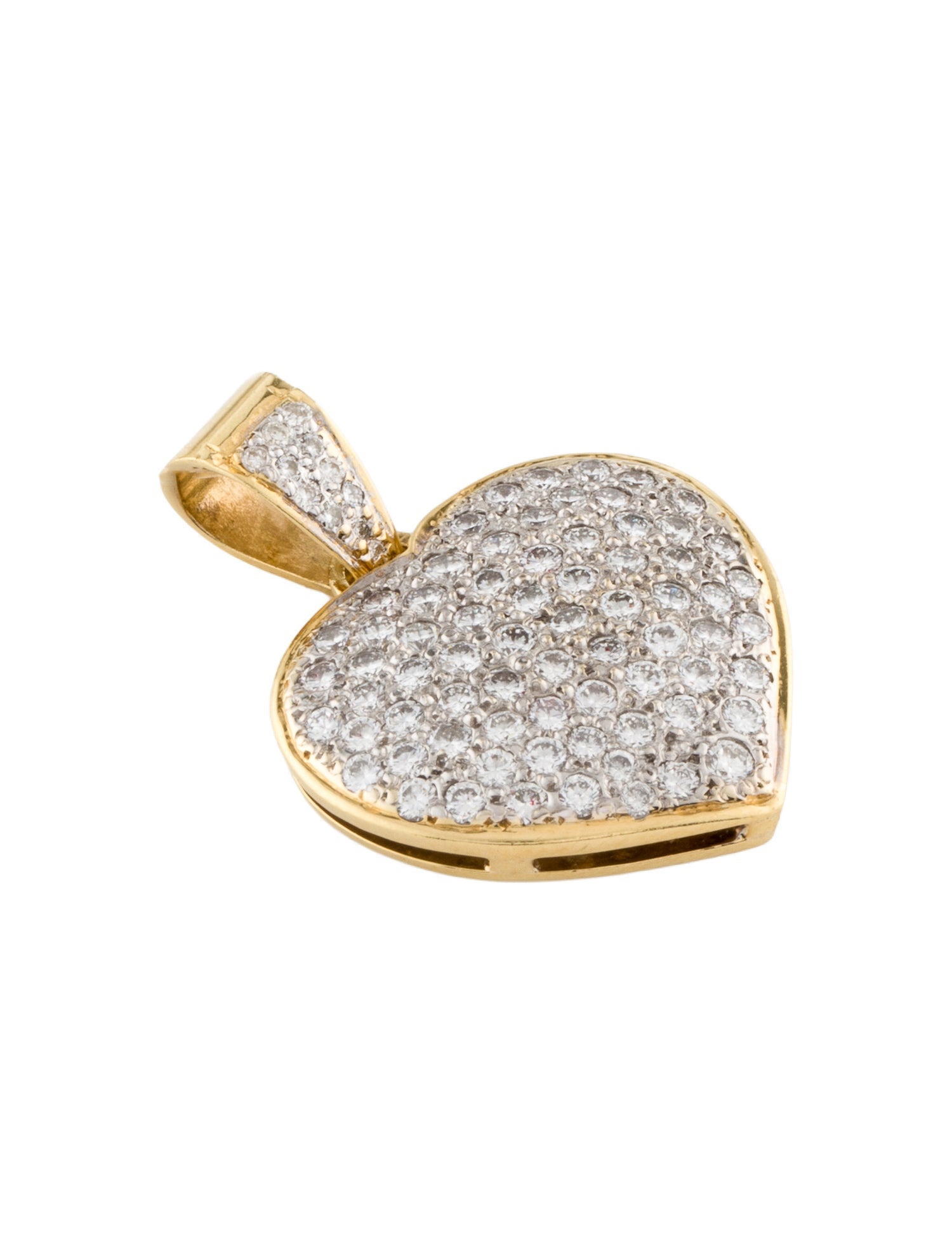 Pendant 18K 2.24ctw Diamond Heart