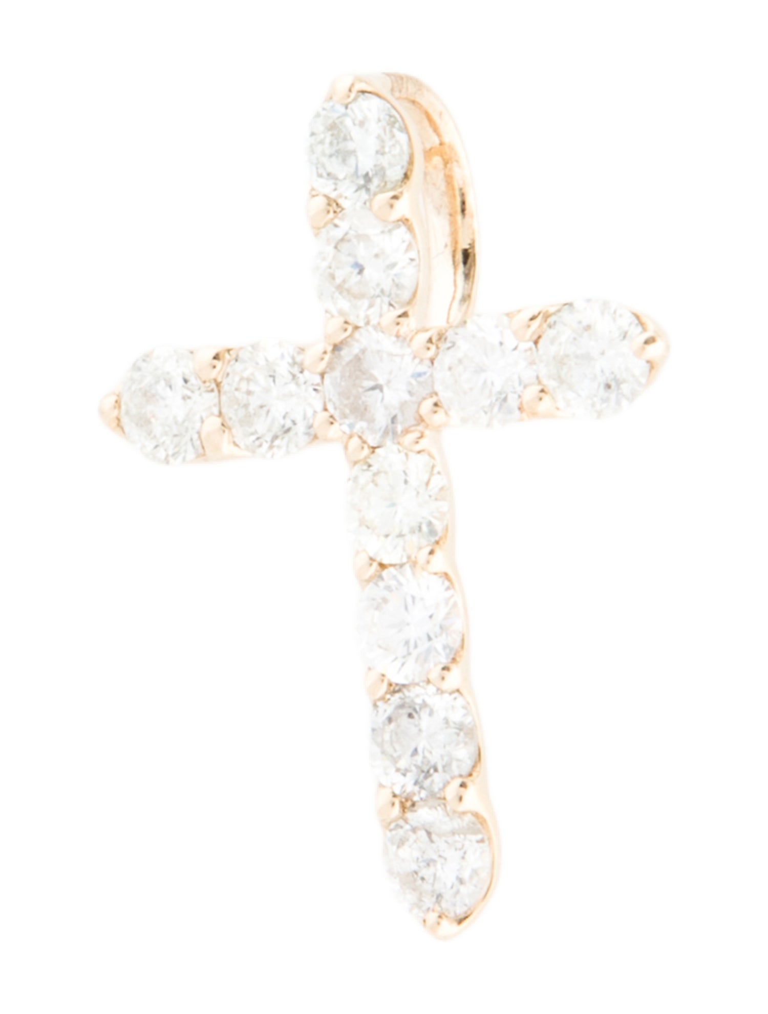 Pendant 14K 1.65ctw Diamond Cross