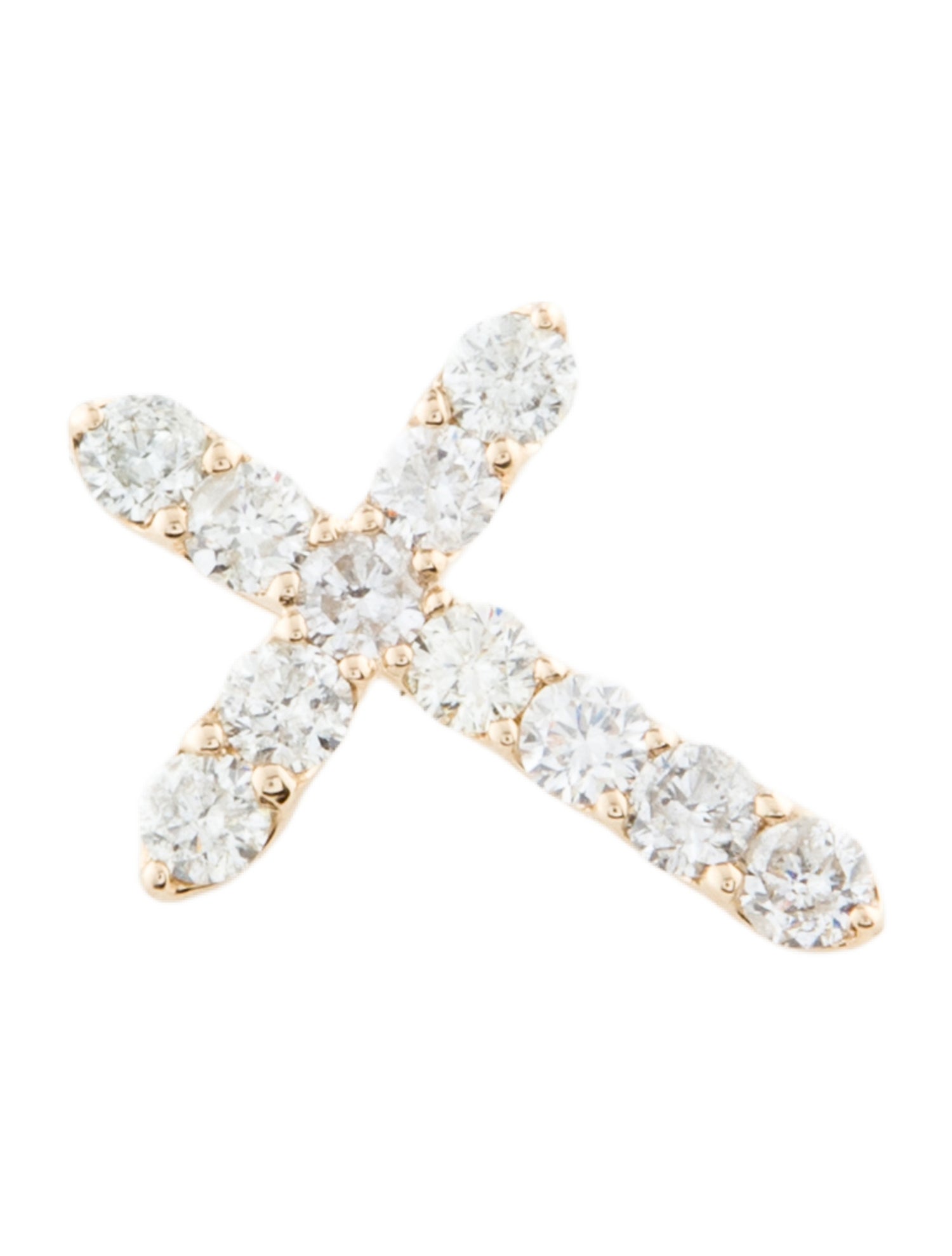 Pendant 14K 1.65ctw Diamond Cross