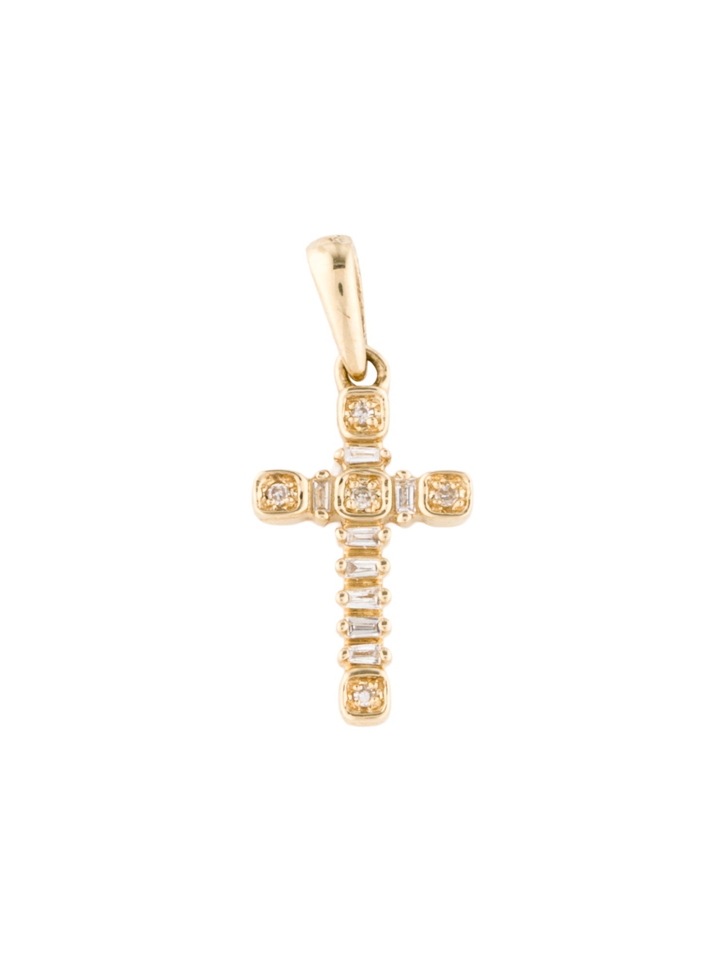 Pendant 14K Diamond Cross Pendant