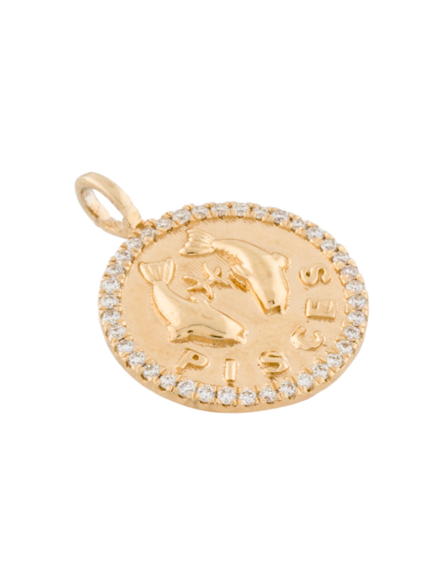 Pendant 18K Diamond Pisces