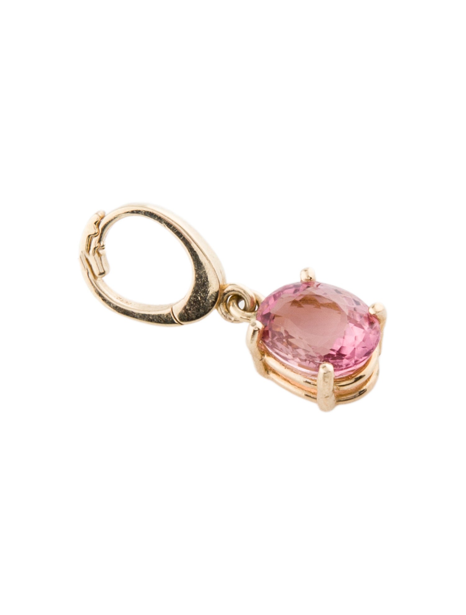 Pendant 14K 1.90ct Tourmaline Hinged Charm