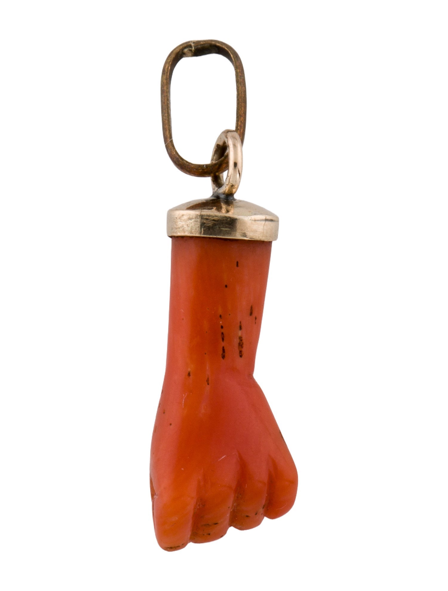 Pendant 10K Coral Figa Charm