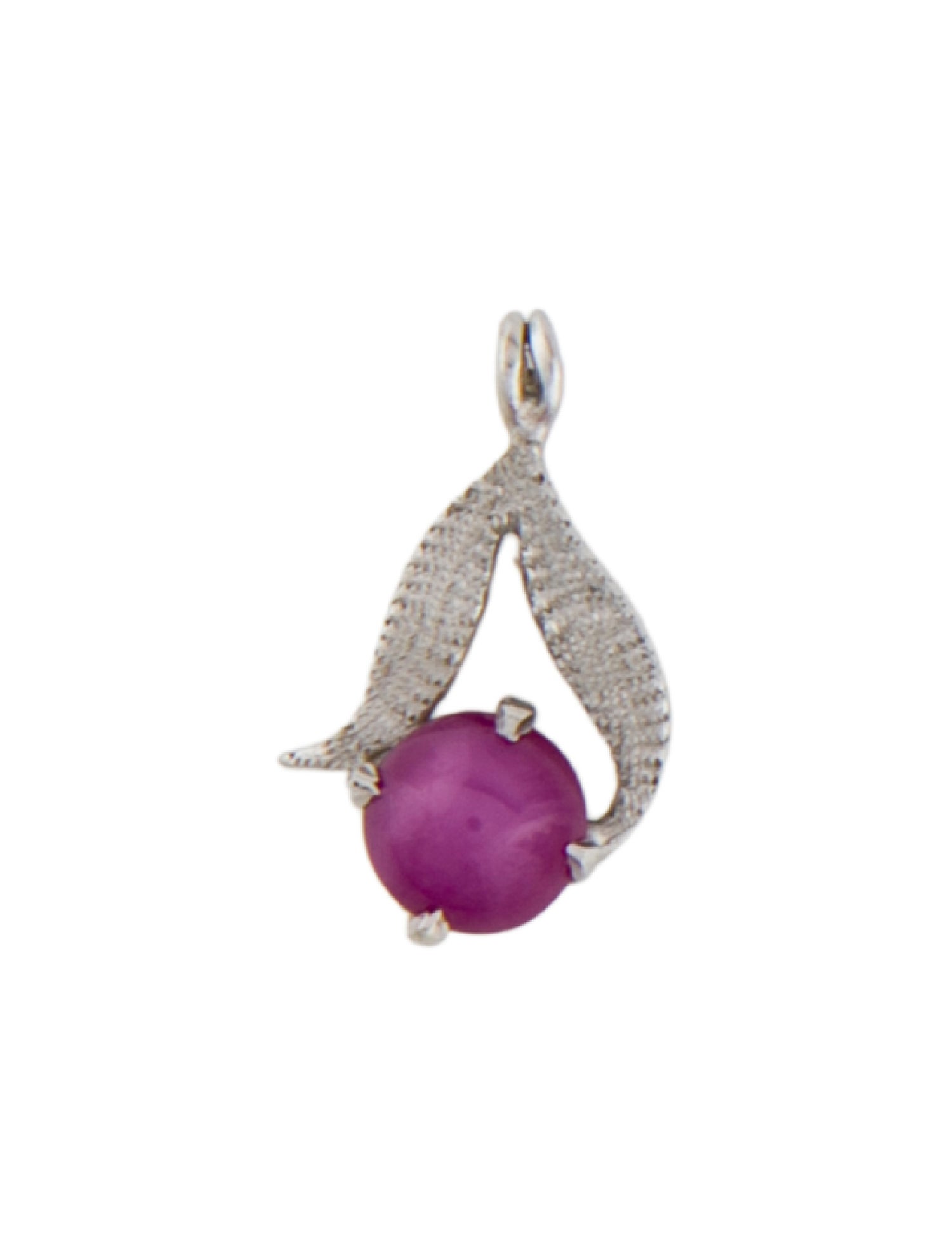 Pendant 14K Synthetic Star Ruby