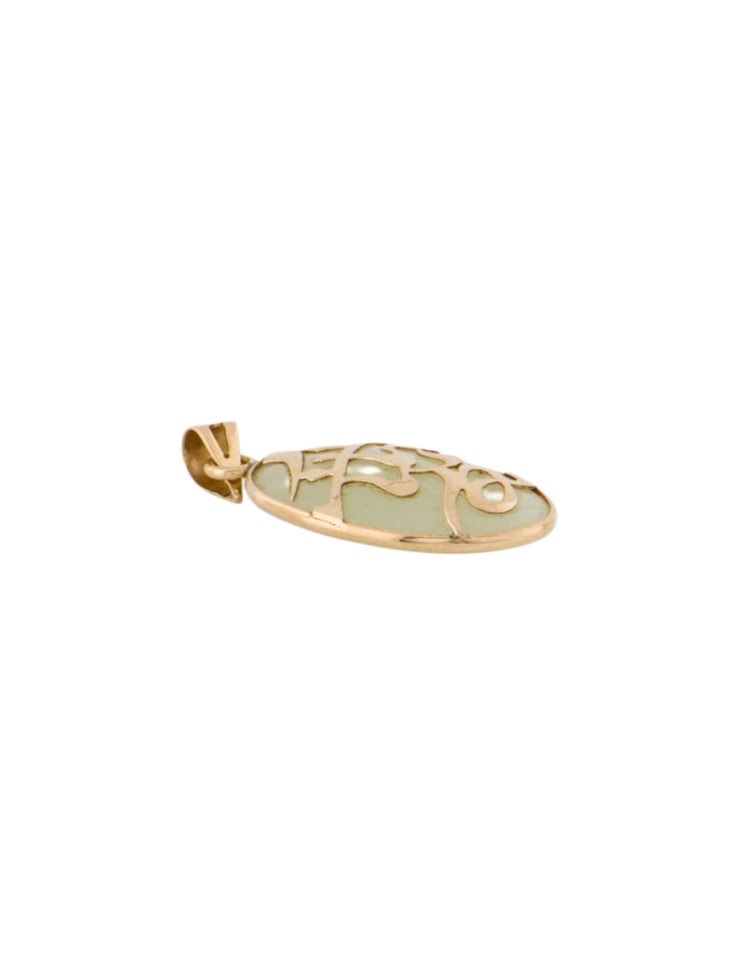 Pendant 14K Serpentine