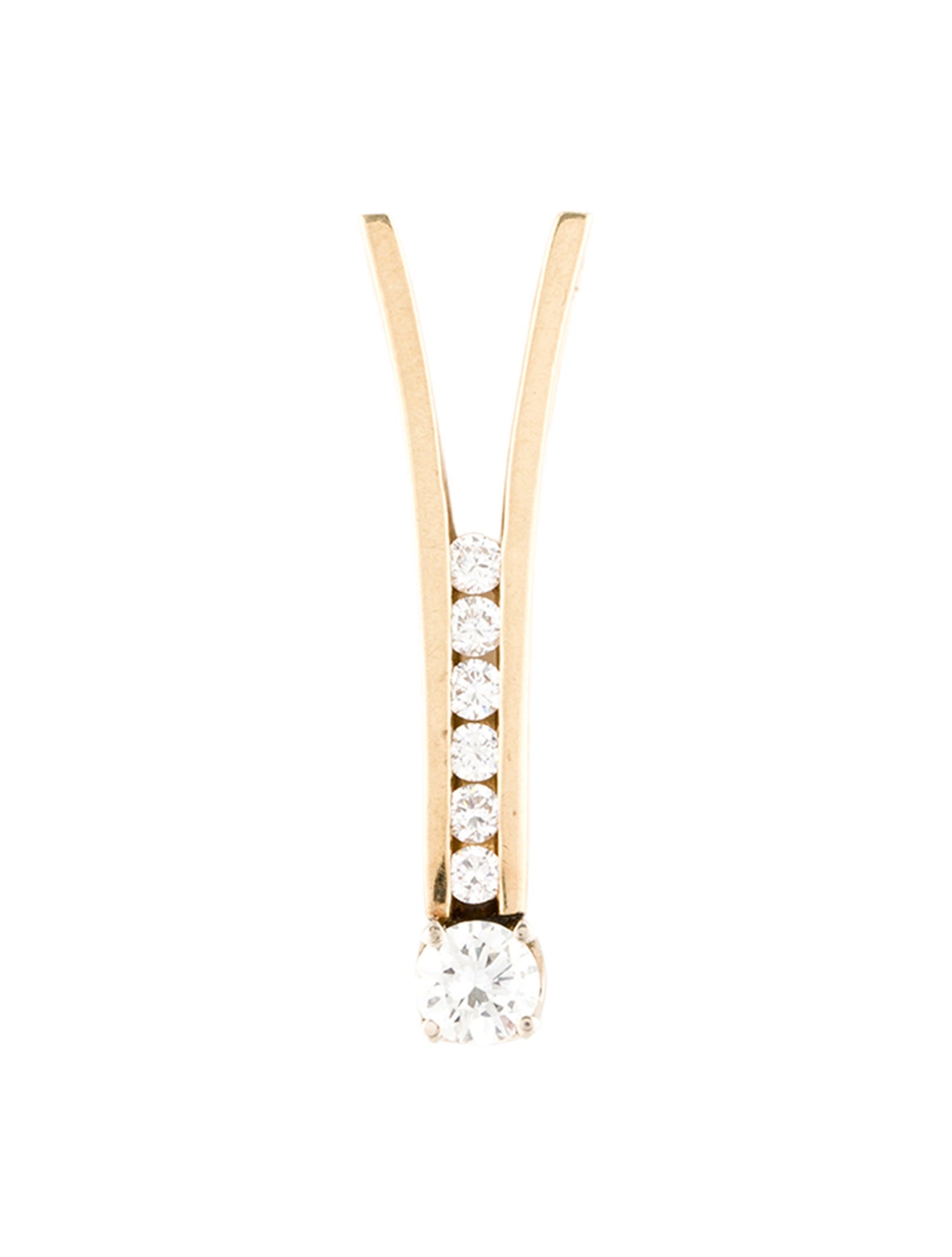 Pendant 14K Diamond Slide