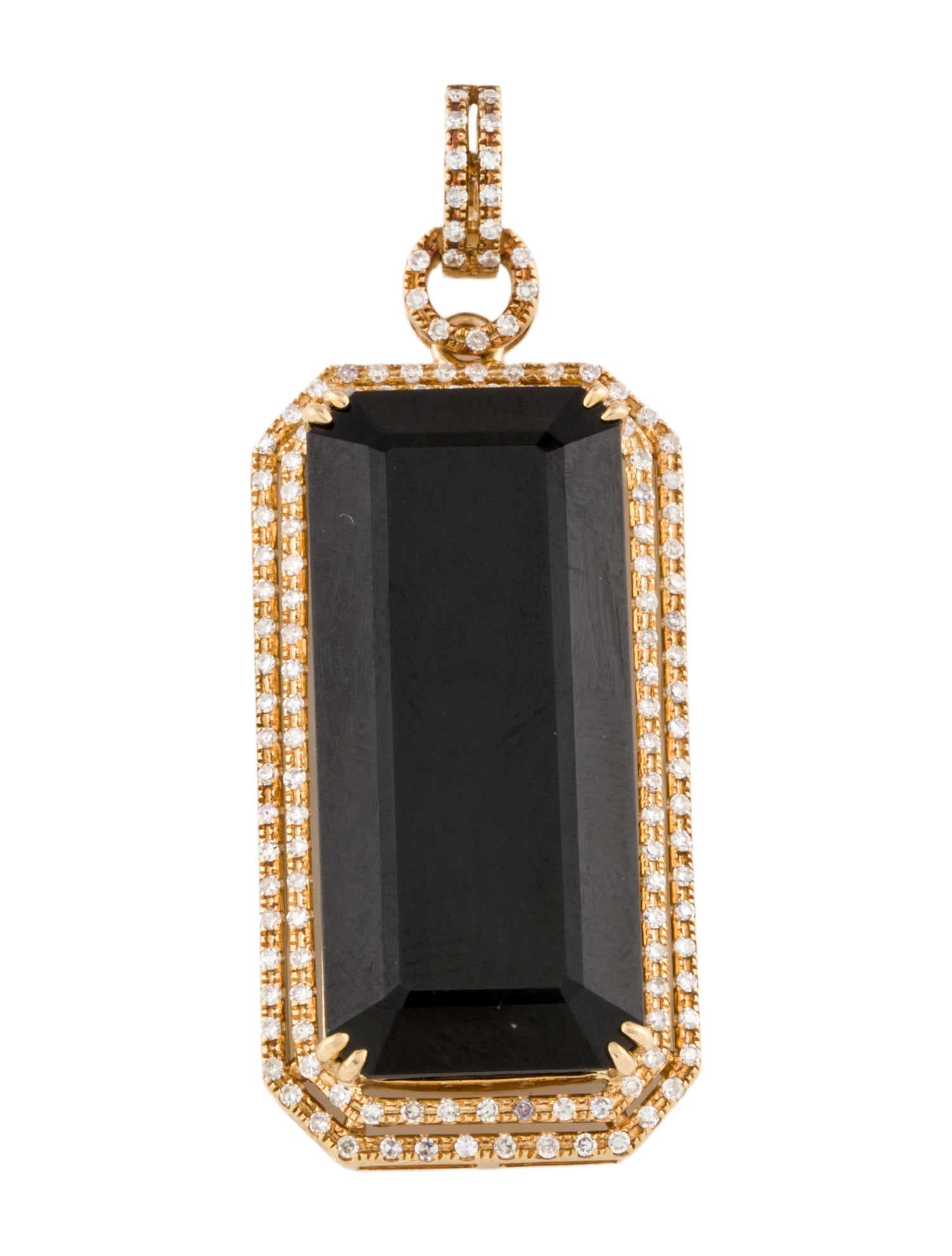 Pendant 18K 22.24ct Tourmaline & Diamond