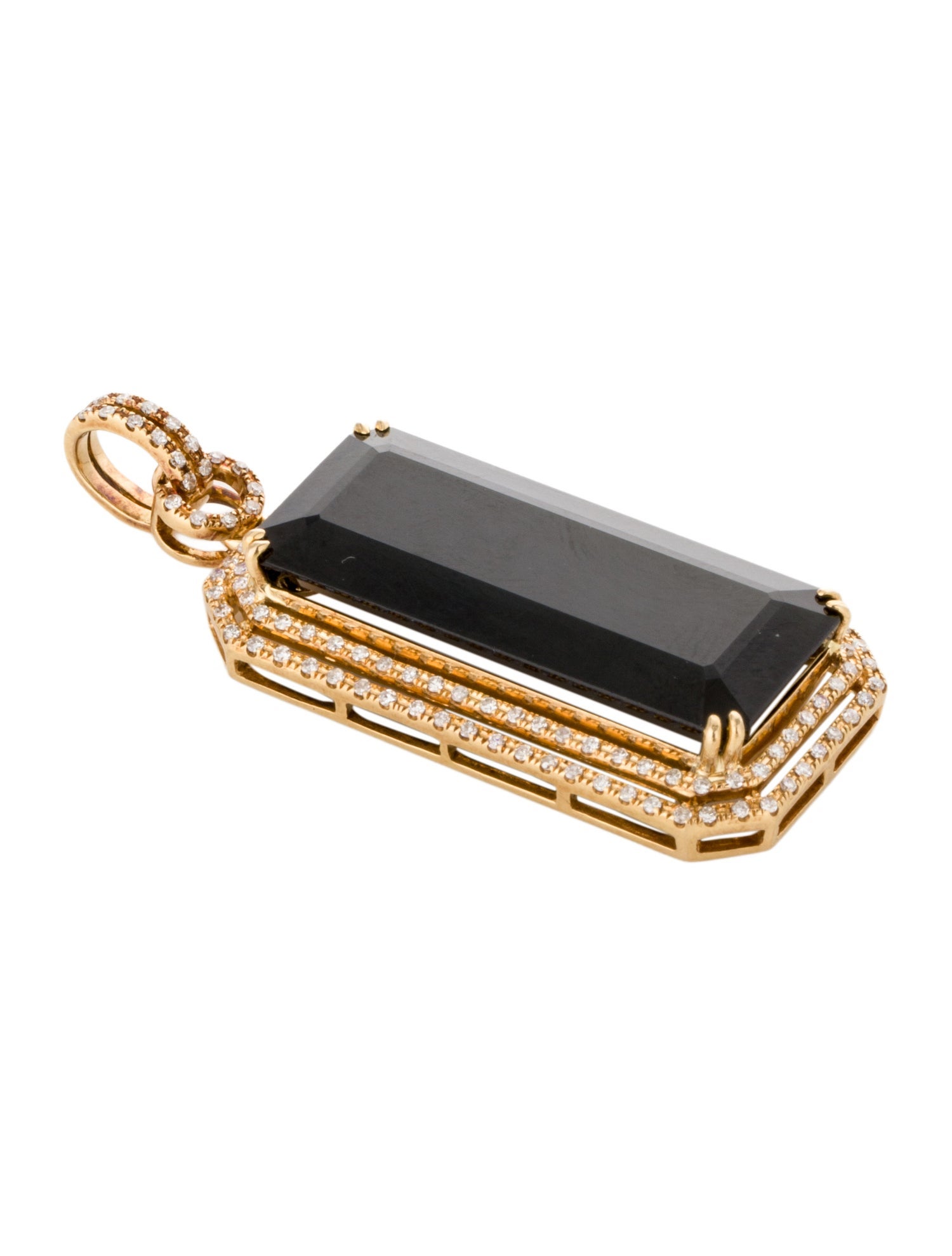 Pendant 18K 22.24ct Tourmaline & Diamond