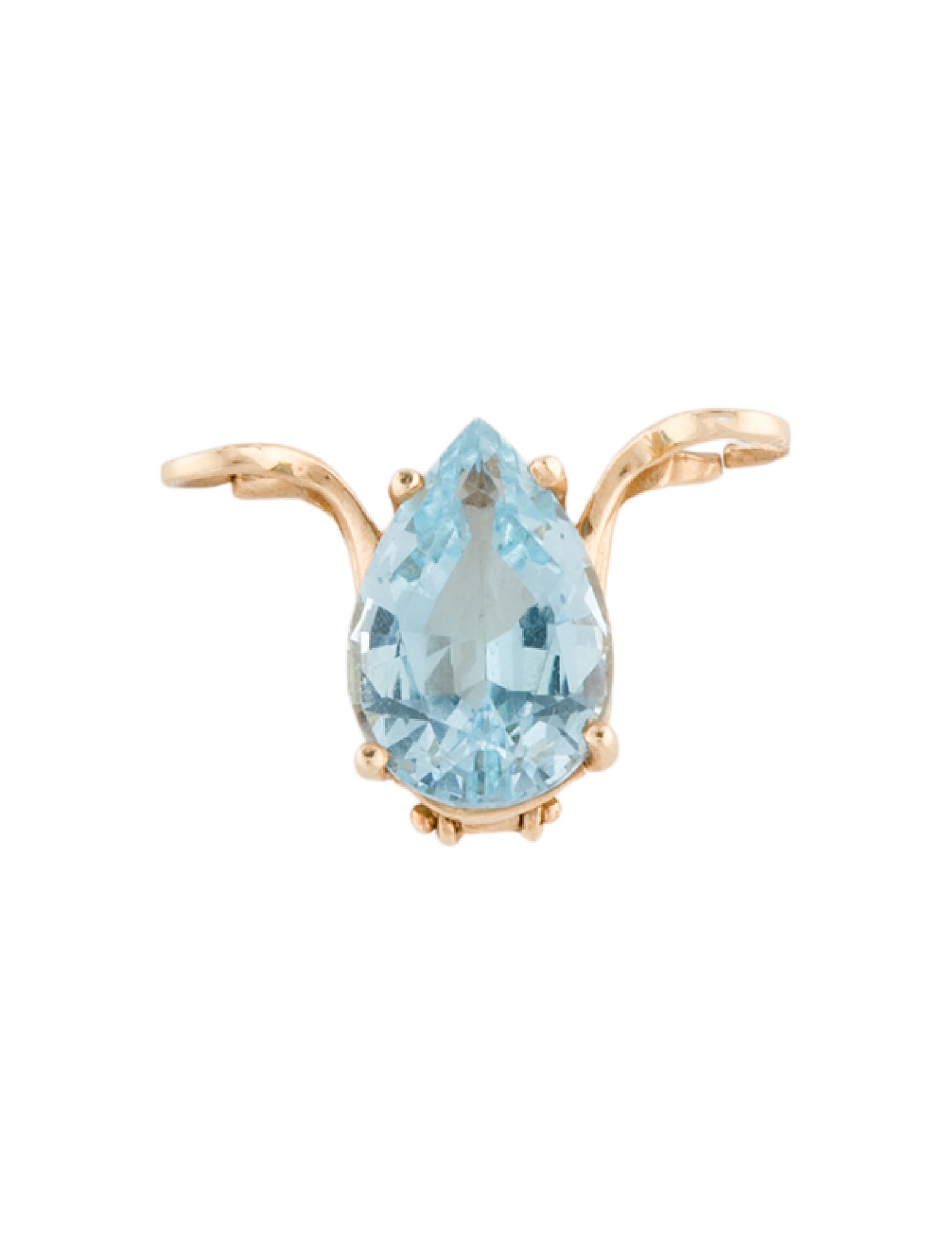 Pendant 14K 6.82ct Topaz