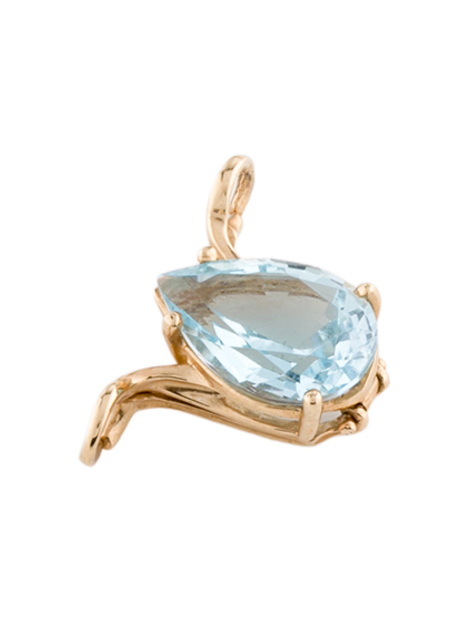 Pendant 14K 6.82ct Topaz