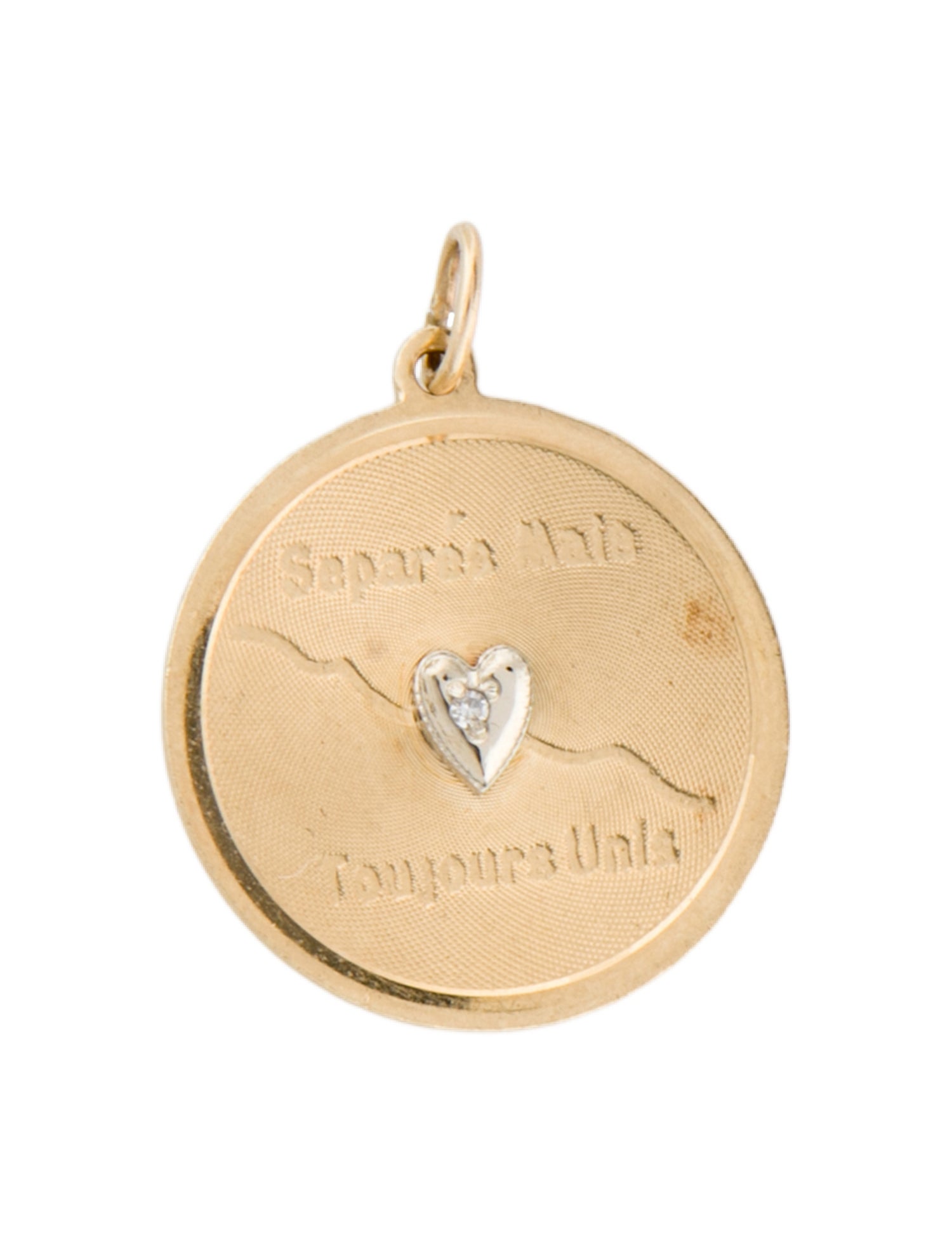 Pendant 14K Diamond 'Separated But Always United'