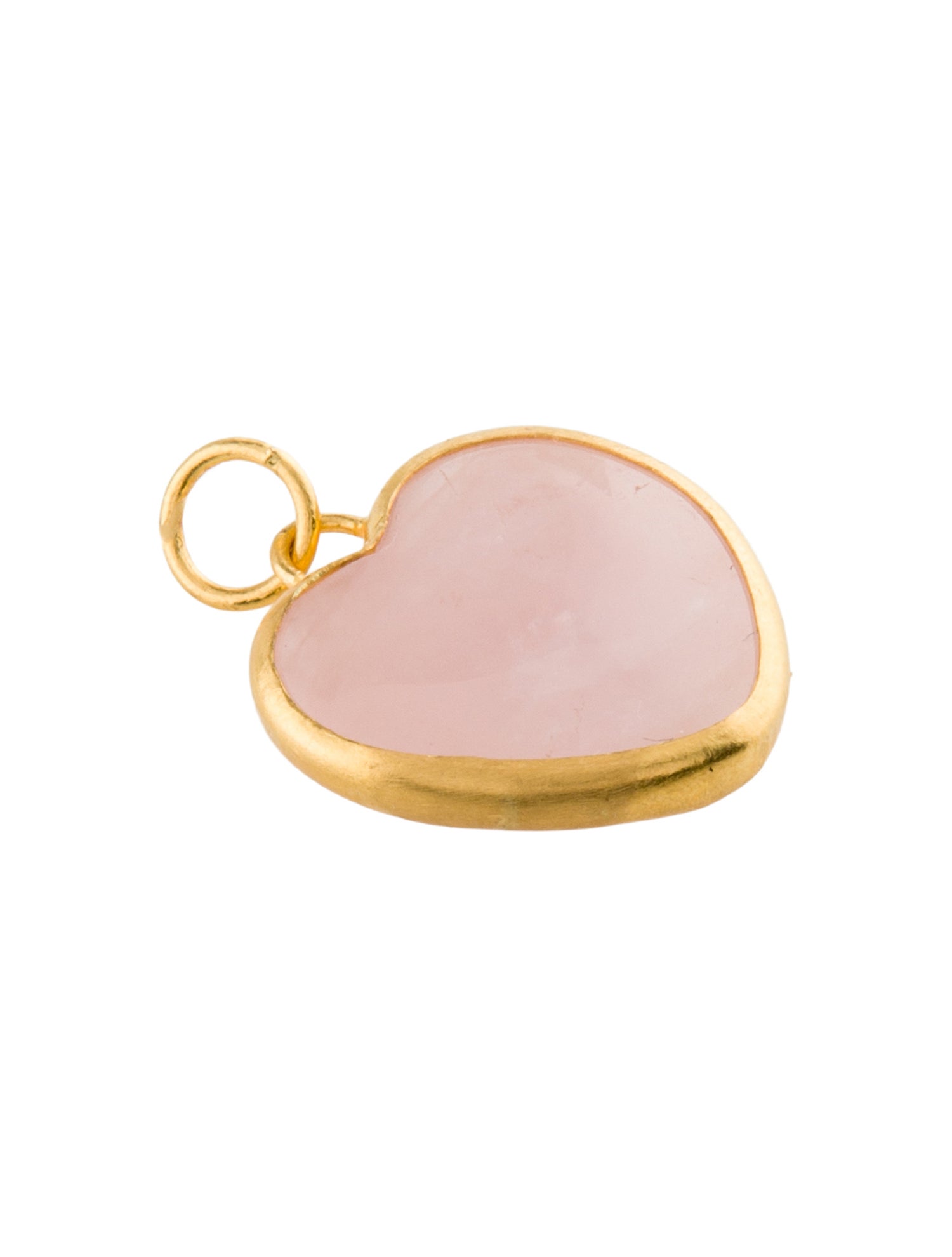 Pendant 24K Rose Quartz Heart
